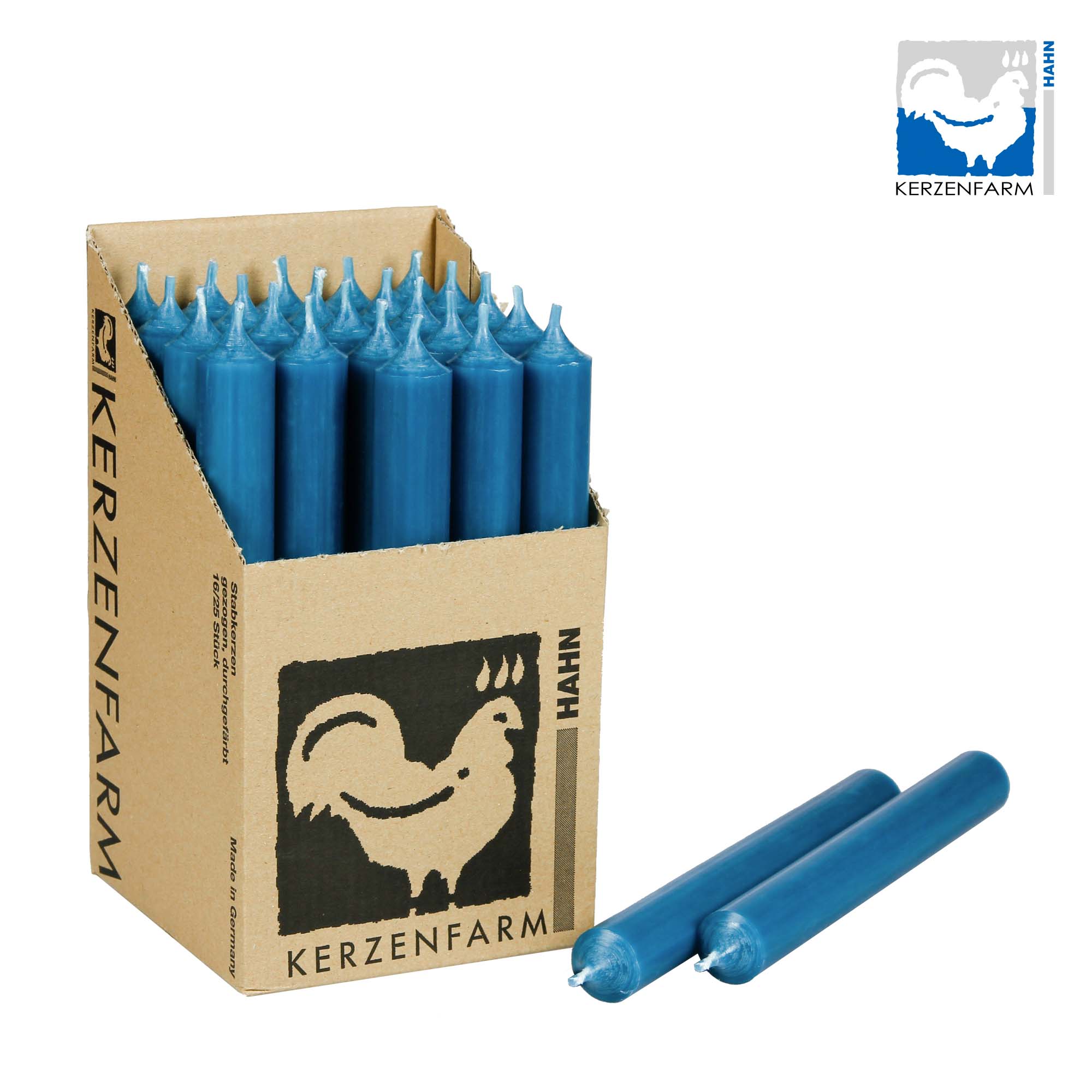 Stabkerze petrol - 22x180mm