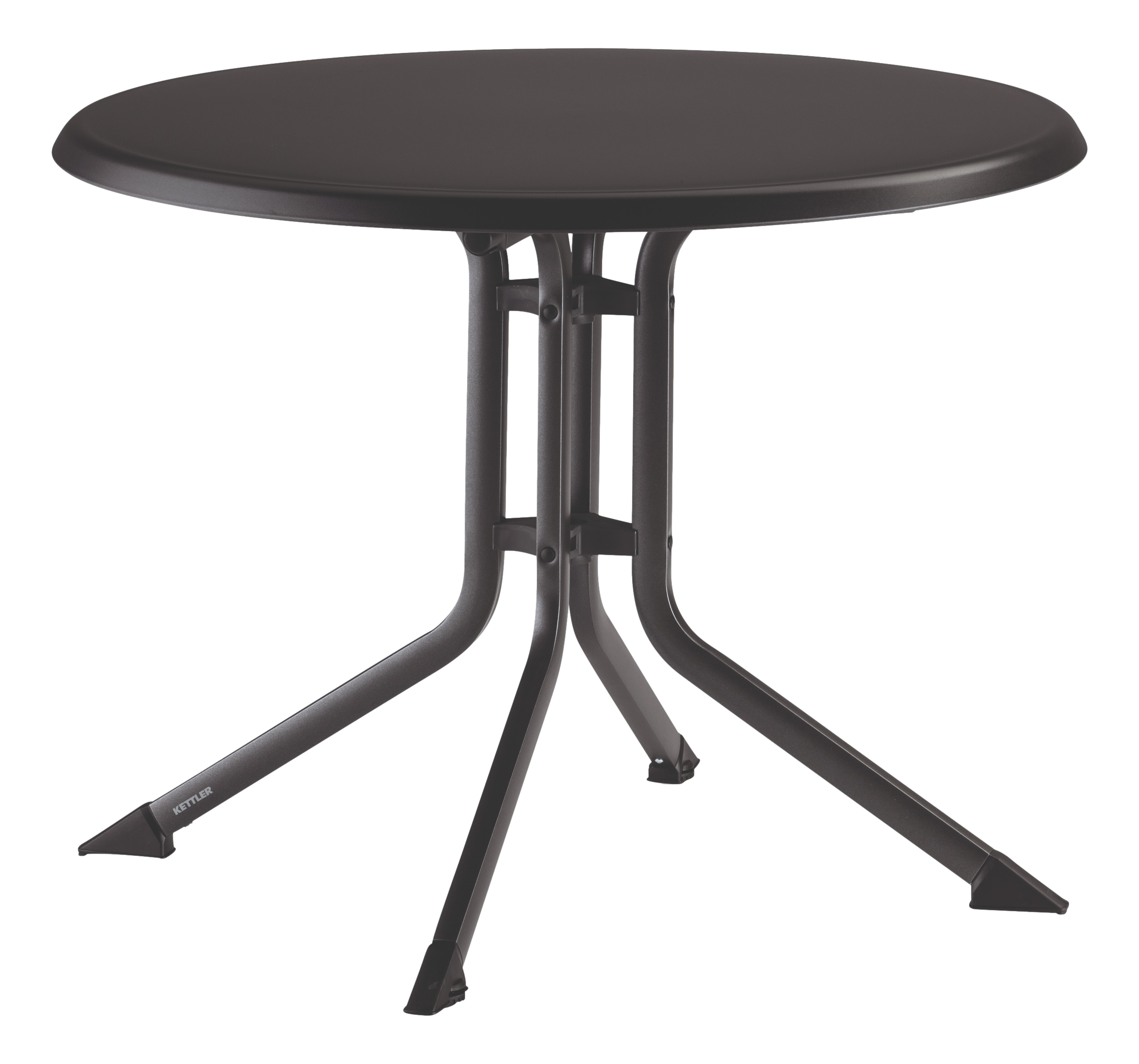 Klapptisch, anthrazit, rund - Boulevard