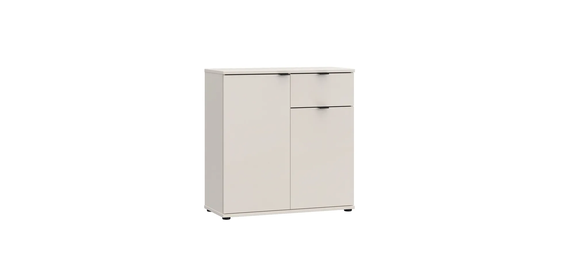 Kommode, Sand, 2 Türen, 1 Schub - Finella