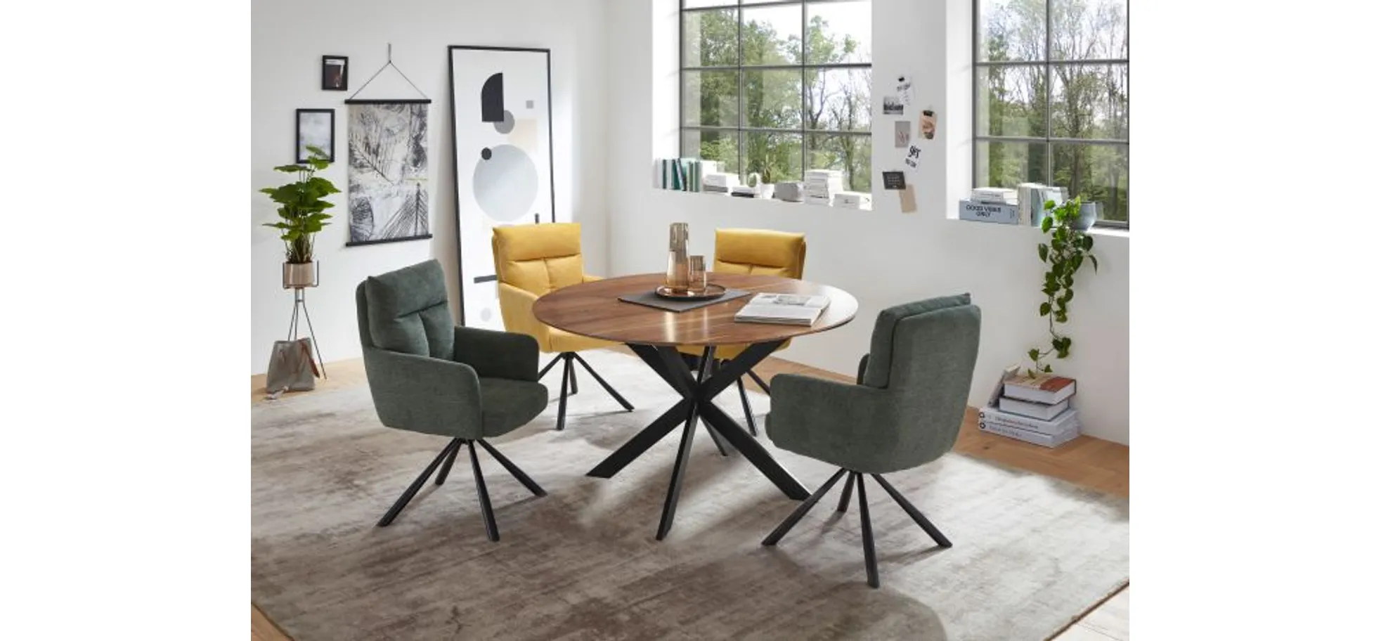 Armlehnstuhl, gelb - MyStyle 4021