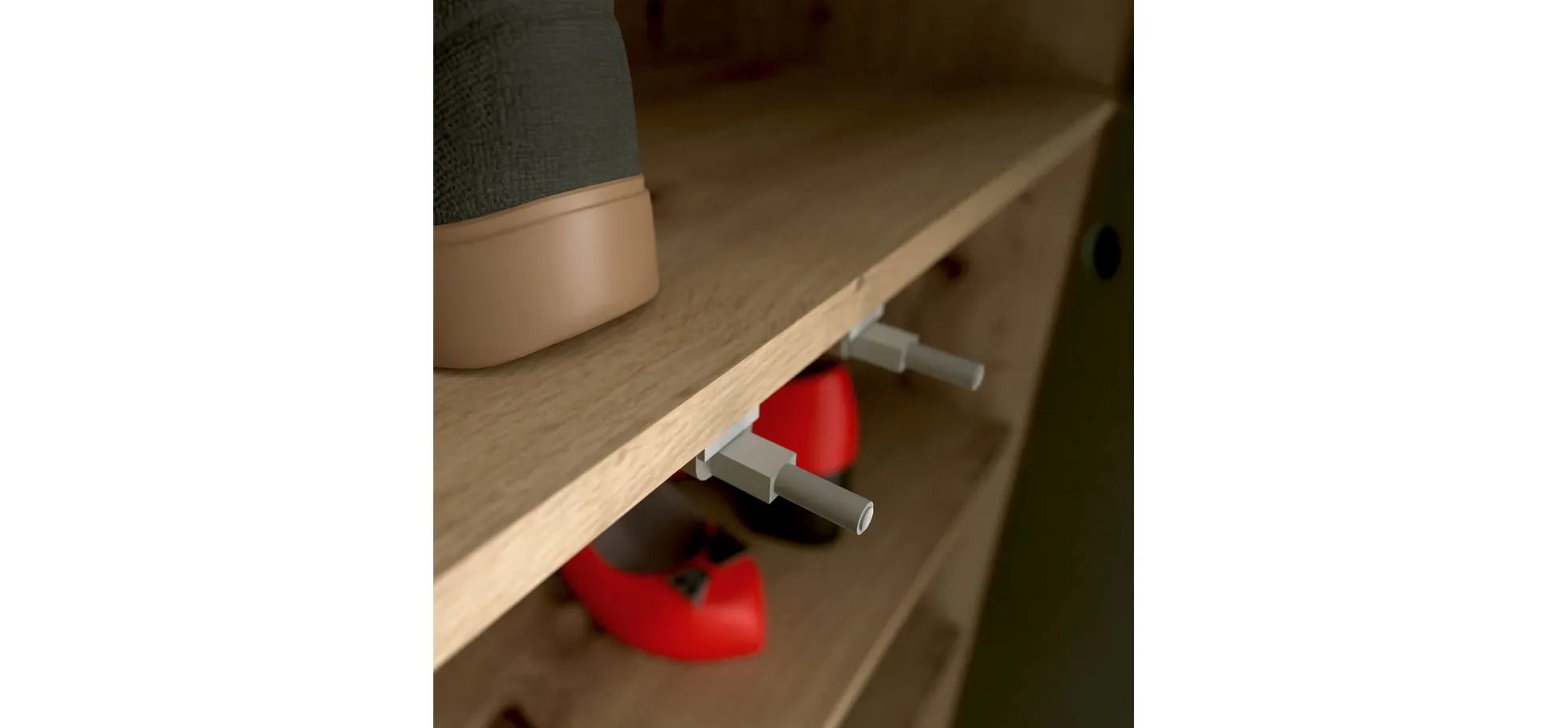 Schuhschrank, Artisan Oak, 2 Türen - Faid