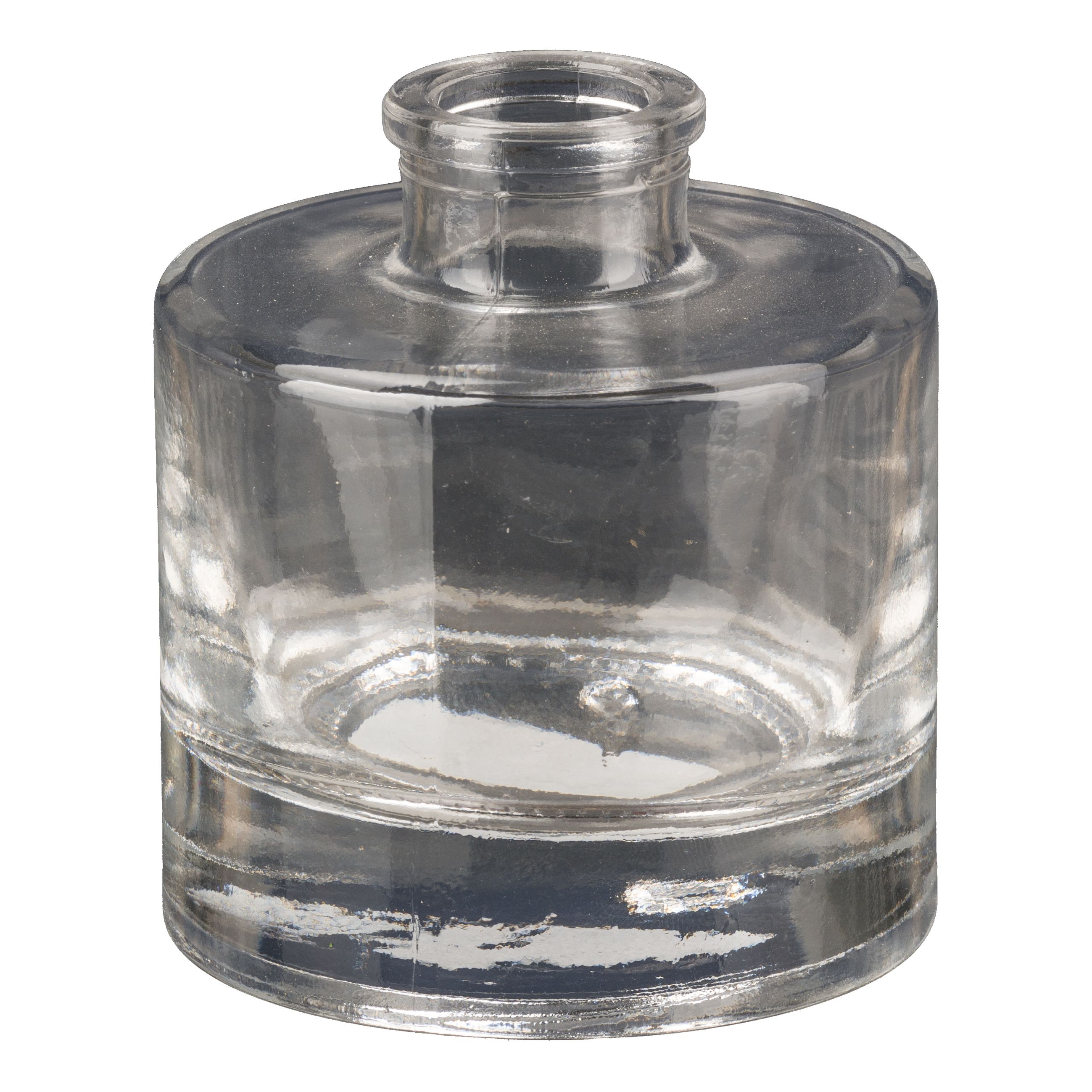 Deko Flasche - Glas Flasche KIEL, 6,5x7,5cm, klar