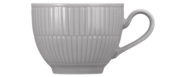 Kaffeeobertasse - Amina Silbergrau uni