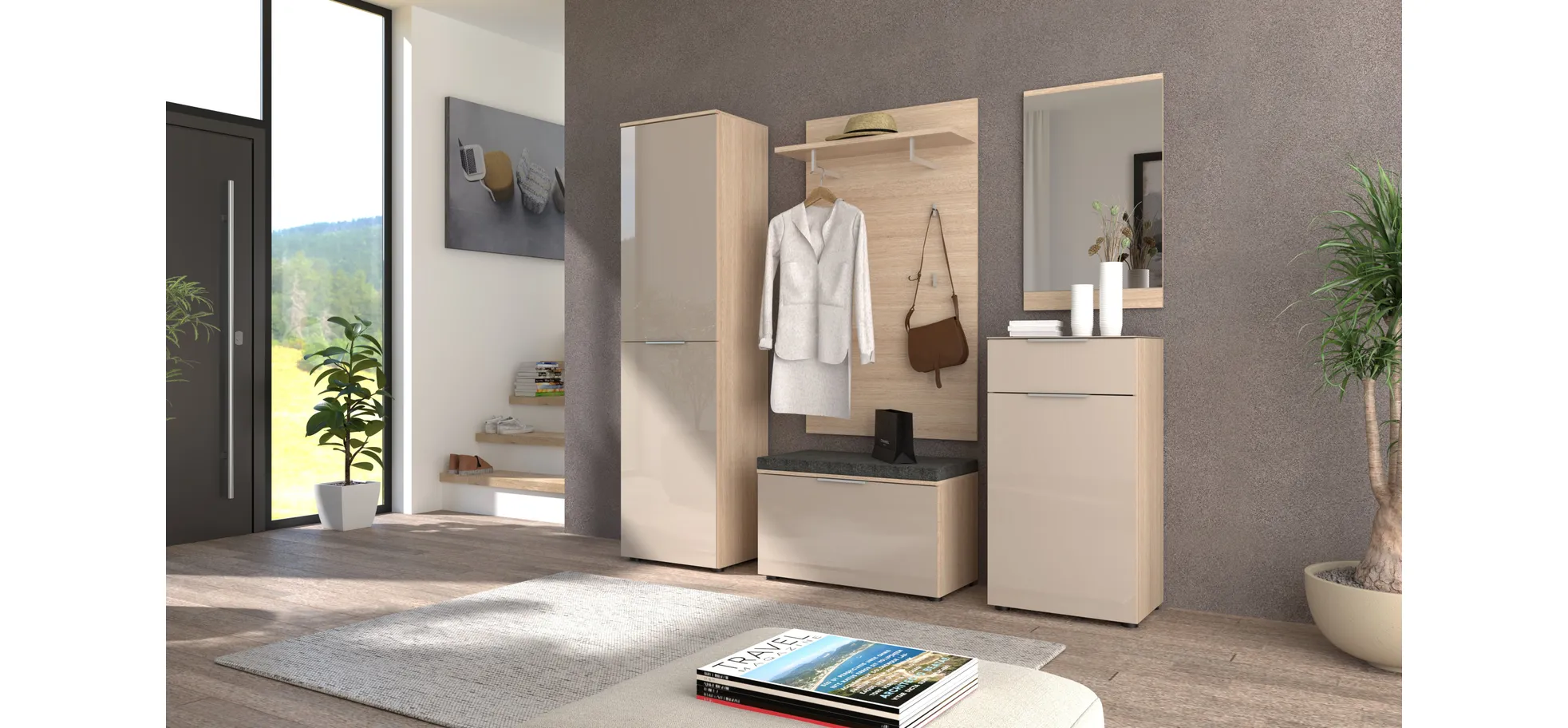 Garderobenpaneel, Riva Eiche - Ilaria