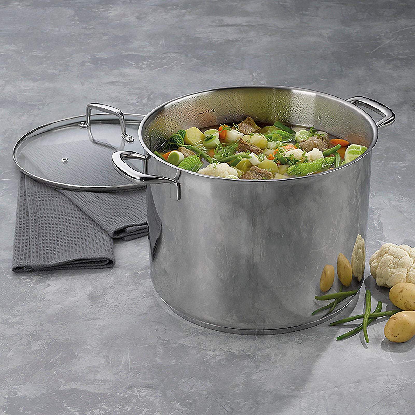 Gemüsetopf Flavoria - mit glasdeckel, 12,2l