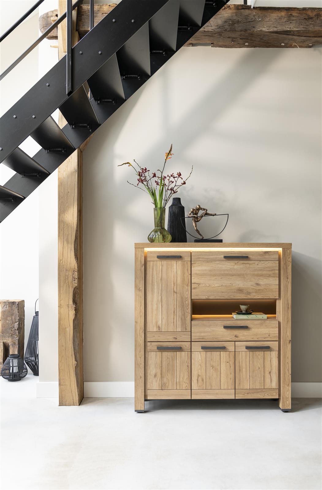 Highboard, Eiche - Delmonte