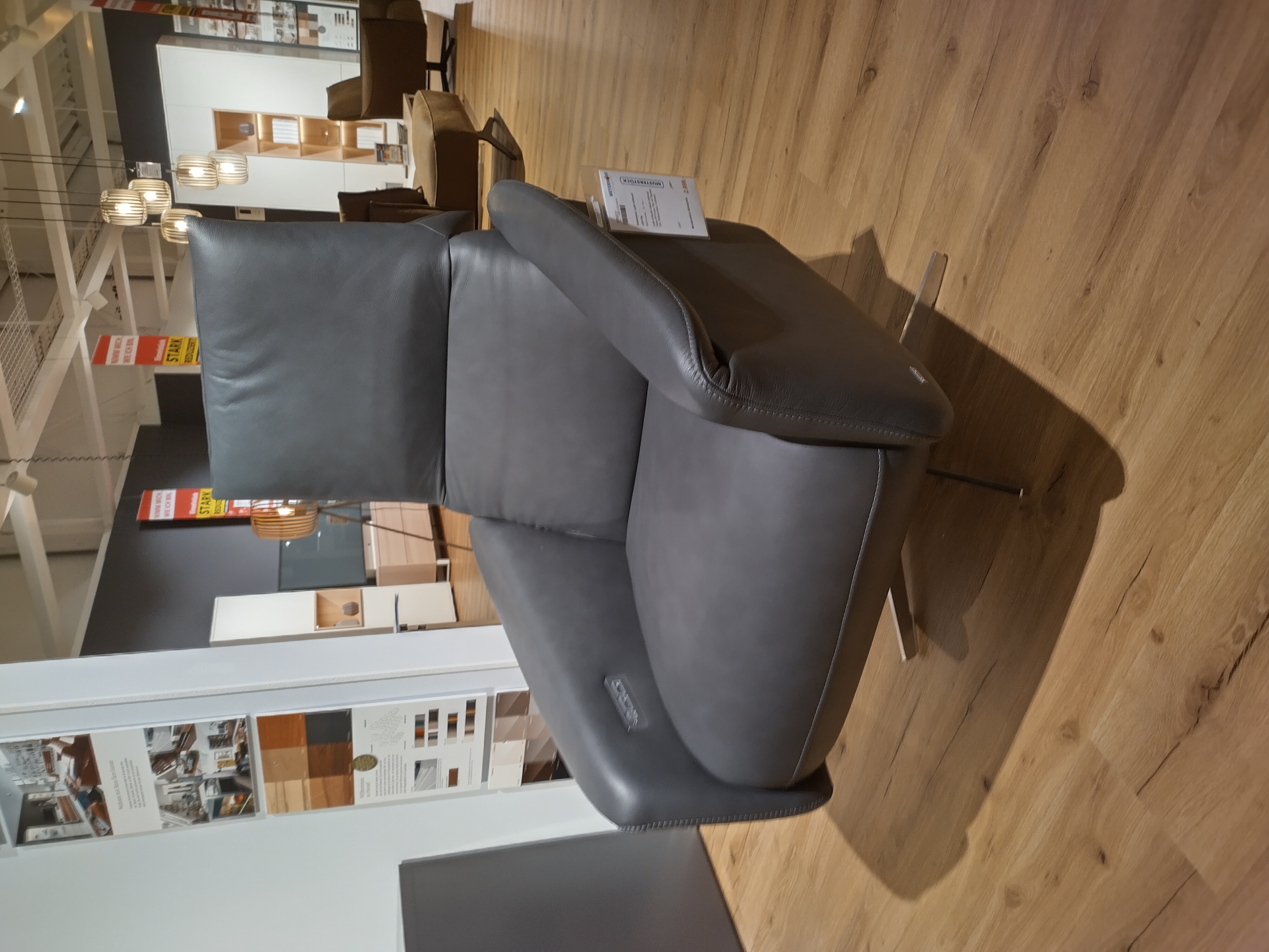 Drehsessel, Leder anthrazit - LS23 Fils