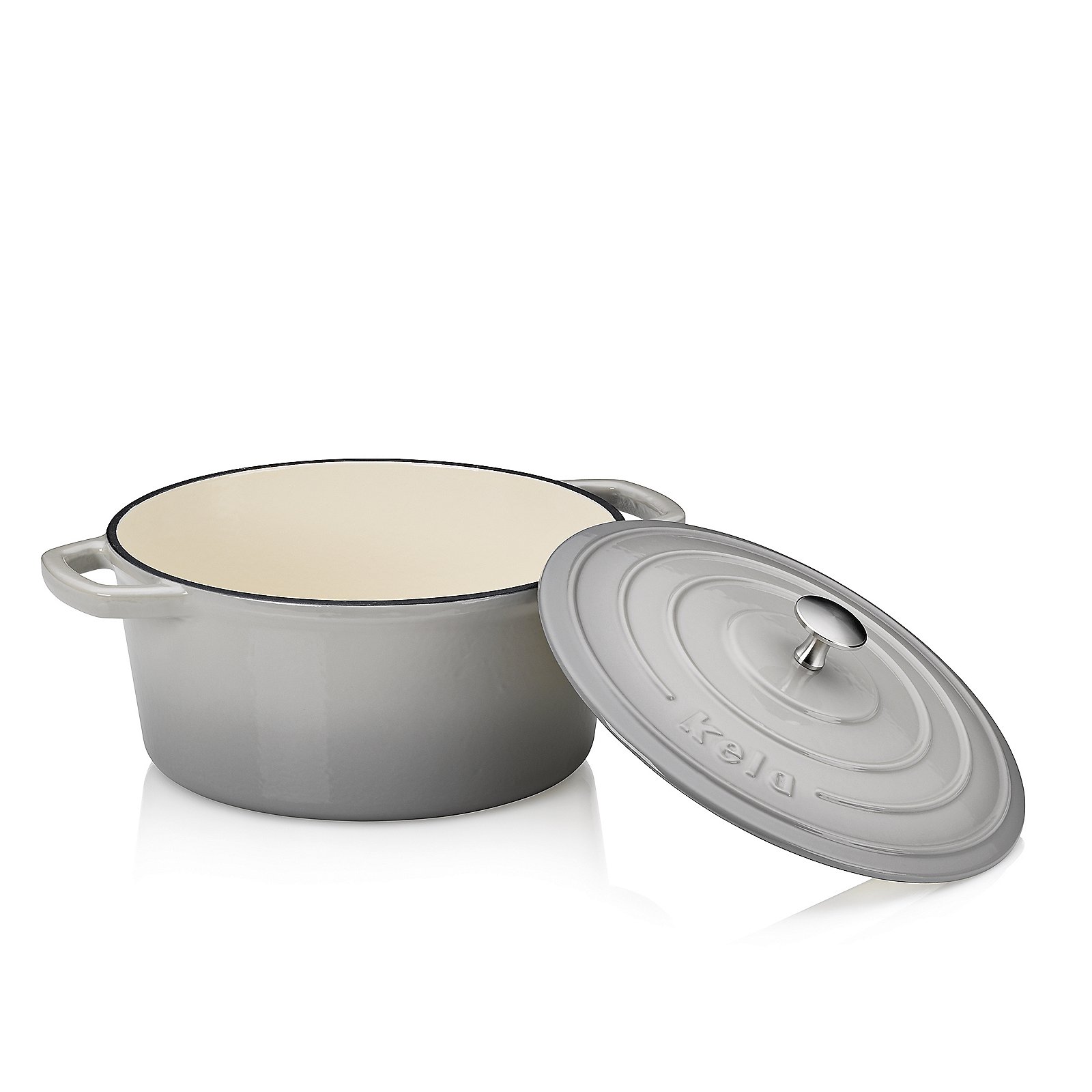 Bräter Calido, ca. 4,6l - rund, grau