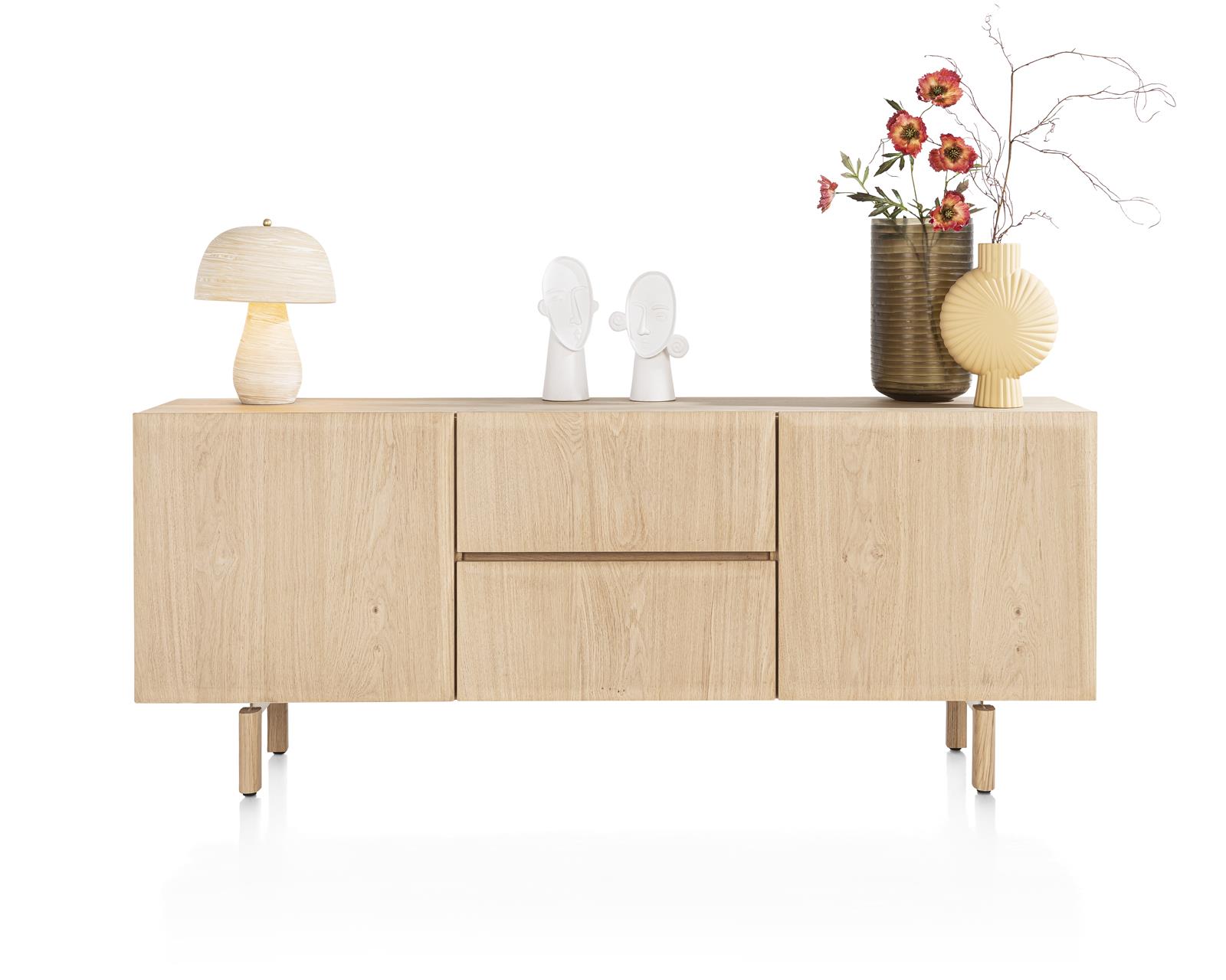 Sideboard, Eichenfurnier Natur - Azulo