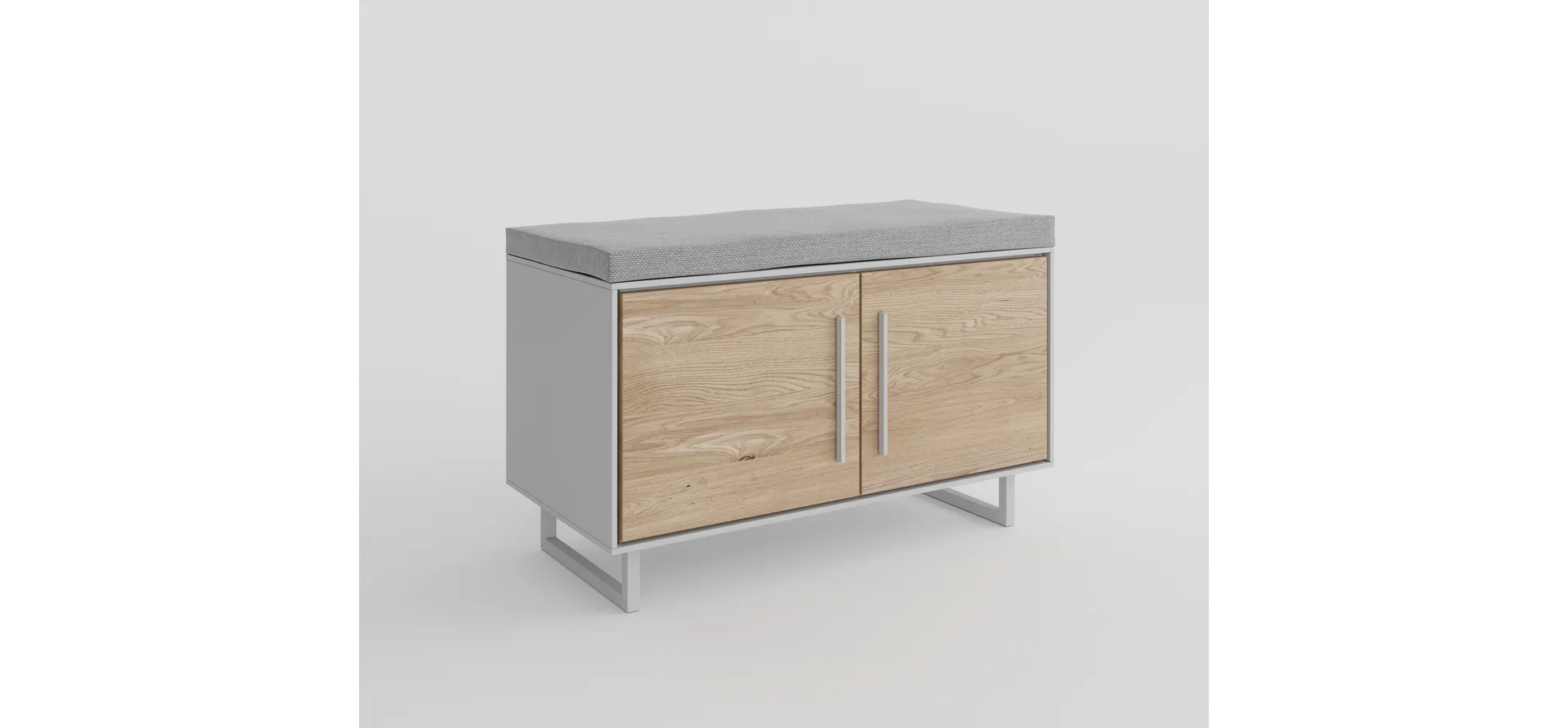 Garderobenbank, Eiche bianco  - Elenora