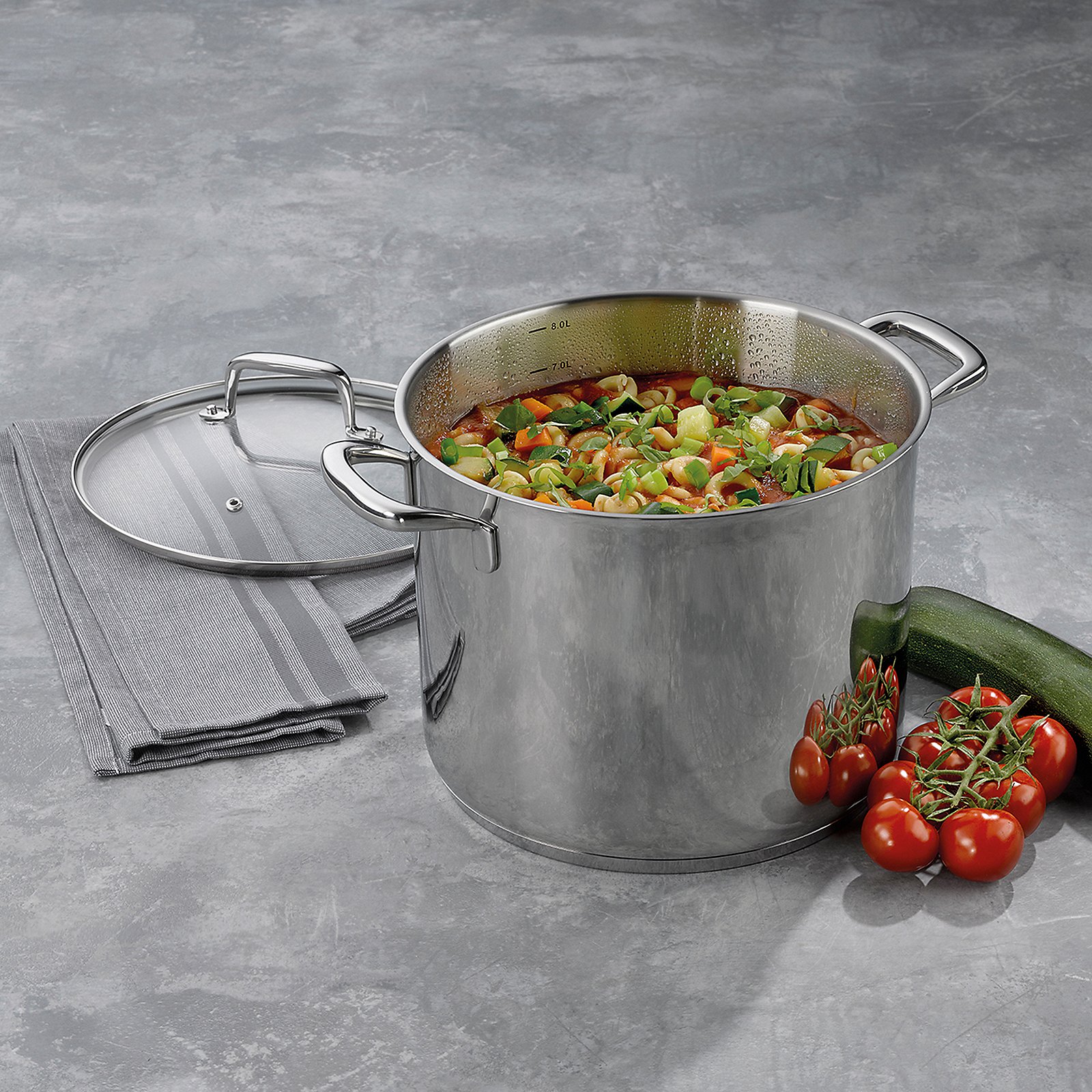 Gemüsetopf Flavoria - mit glasdeckel, 8l