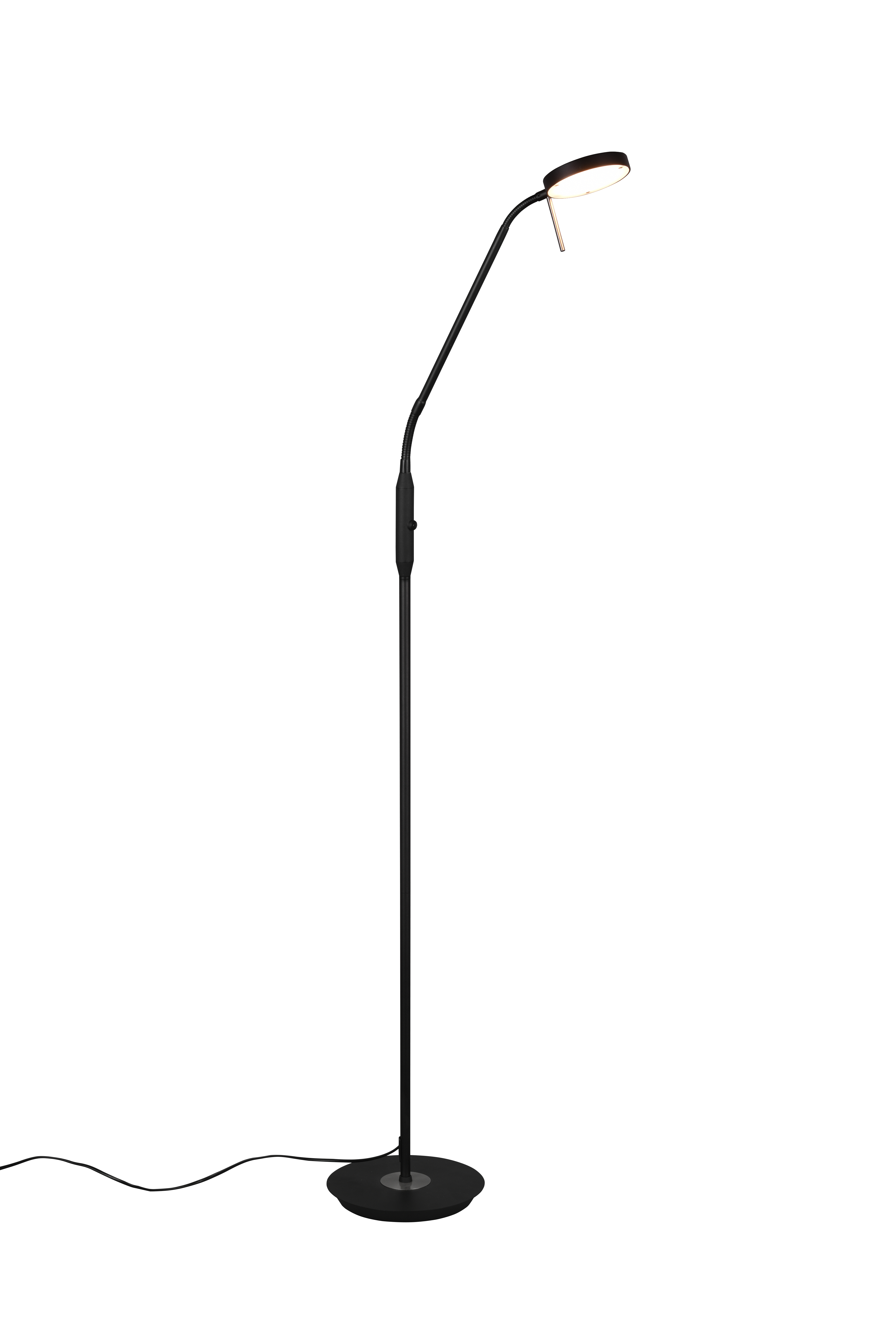 Stehleuchte Monza - 1flg., Metall/schwarz matt,25x145x50cm