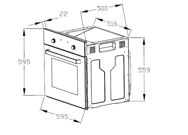 Küchenblock, Weiß/Cremona Eiche - MyStyle 9008