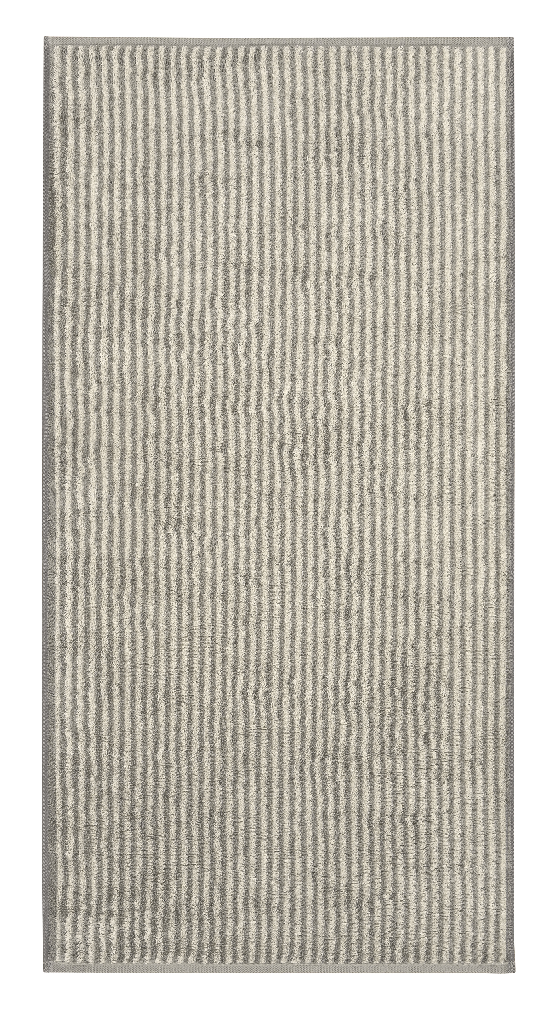 Duschtuch Two-Tone Stripe, graphit - 80x150cm, Streifen