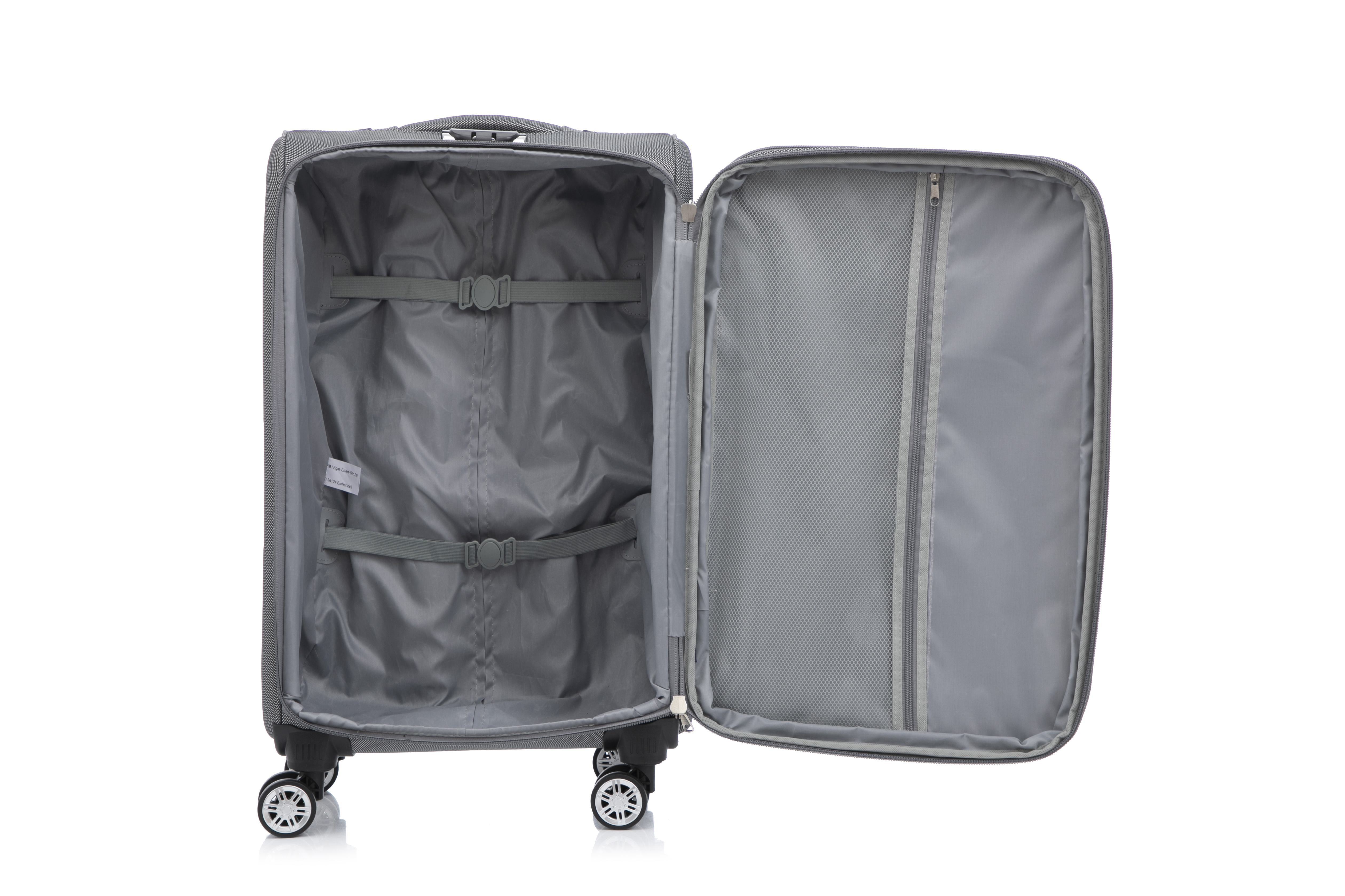 Koffer Maribor, mittel - 65cm, silber