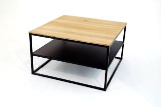 Couchtisch, Eisengestell, 70 x 70 cm - Couchtische