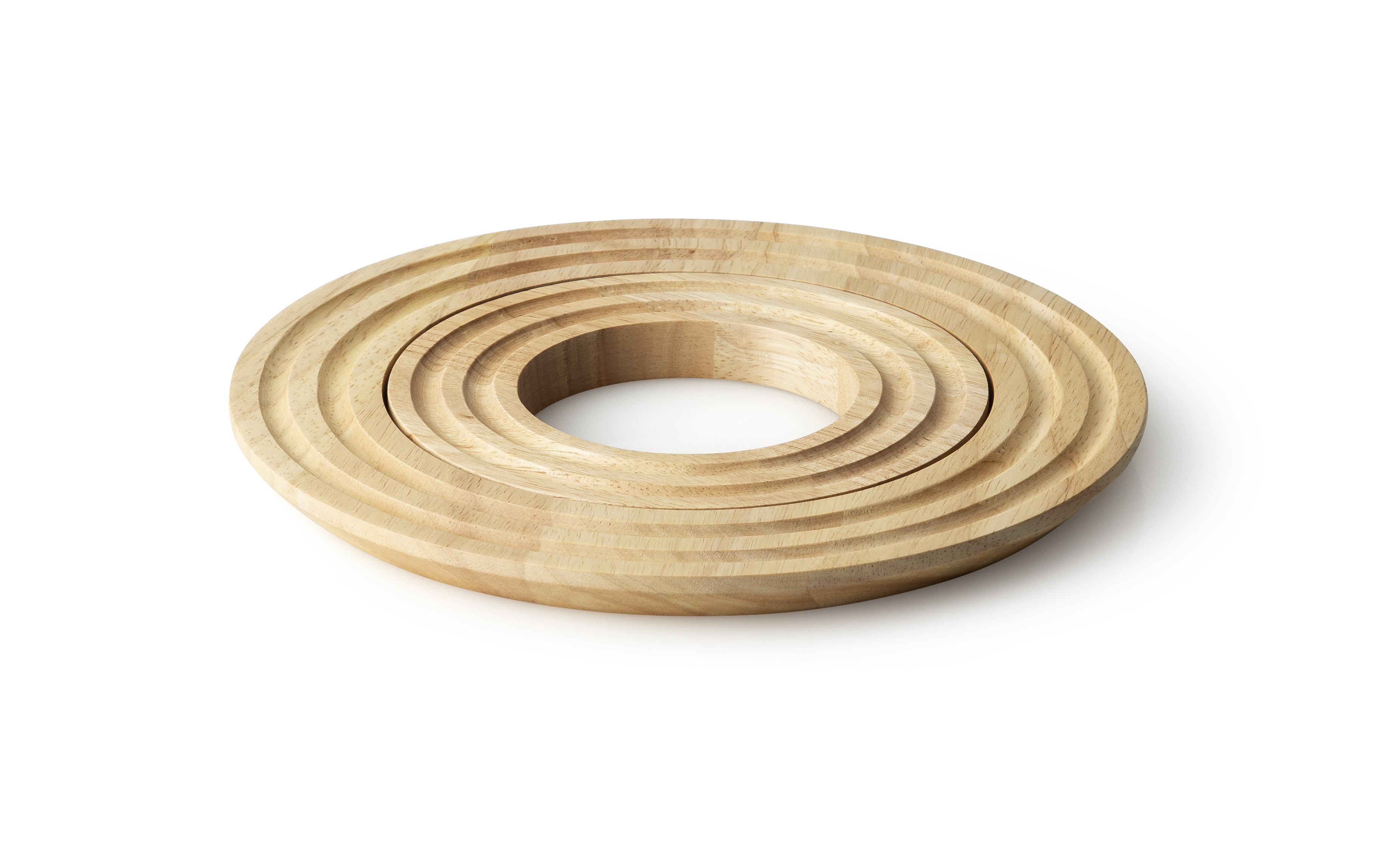 Untersetzer rund Gummibaum - Ø 21x1,5 cm