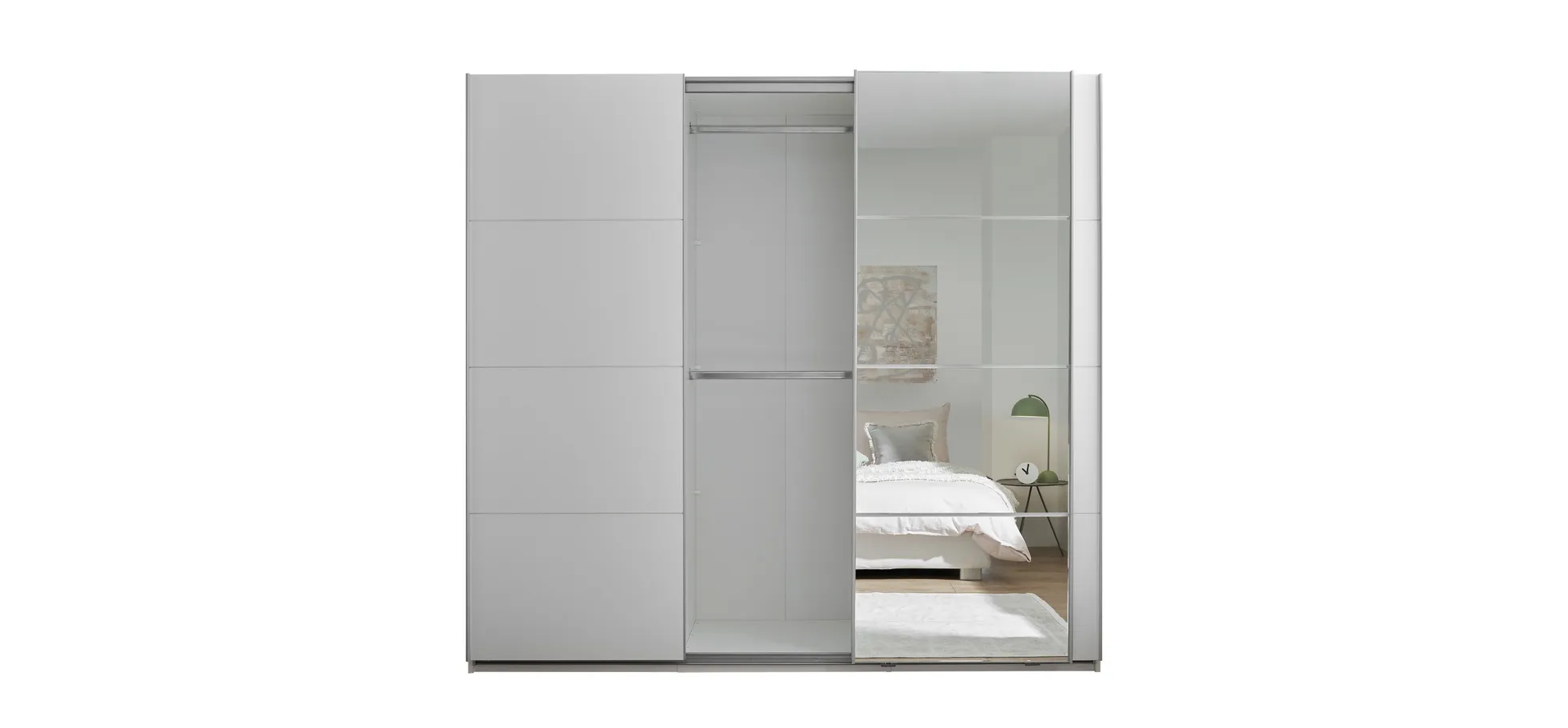 Schwebetürenschrank, weiß - MyStyle 3056