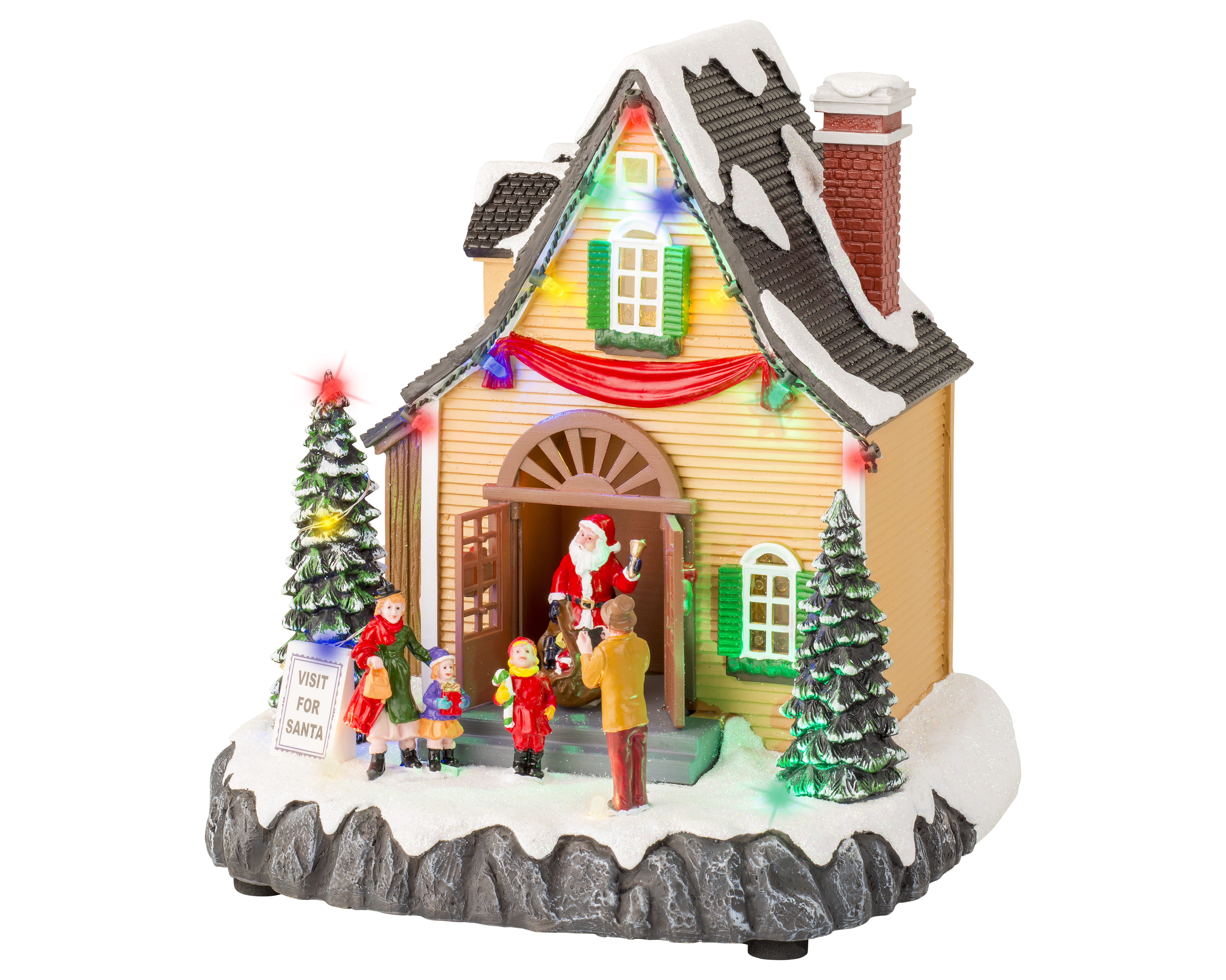 LED Szene - Farben/bunt, Polyresin, L19-W18-H21.5cm-23L