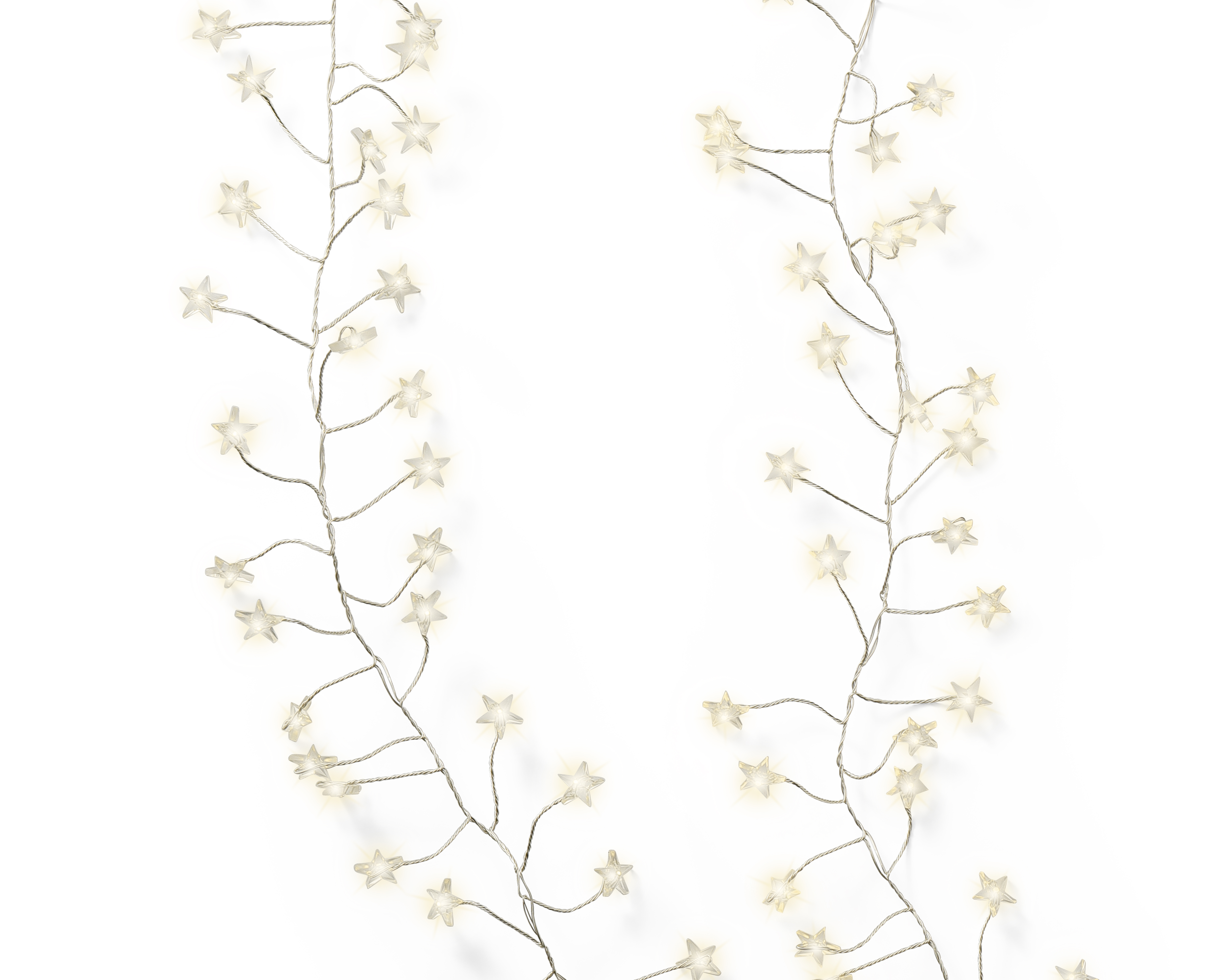 LED Compact Beleuchtung - silber/warmes weiss, PVC, 120cm-100L