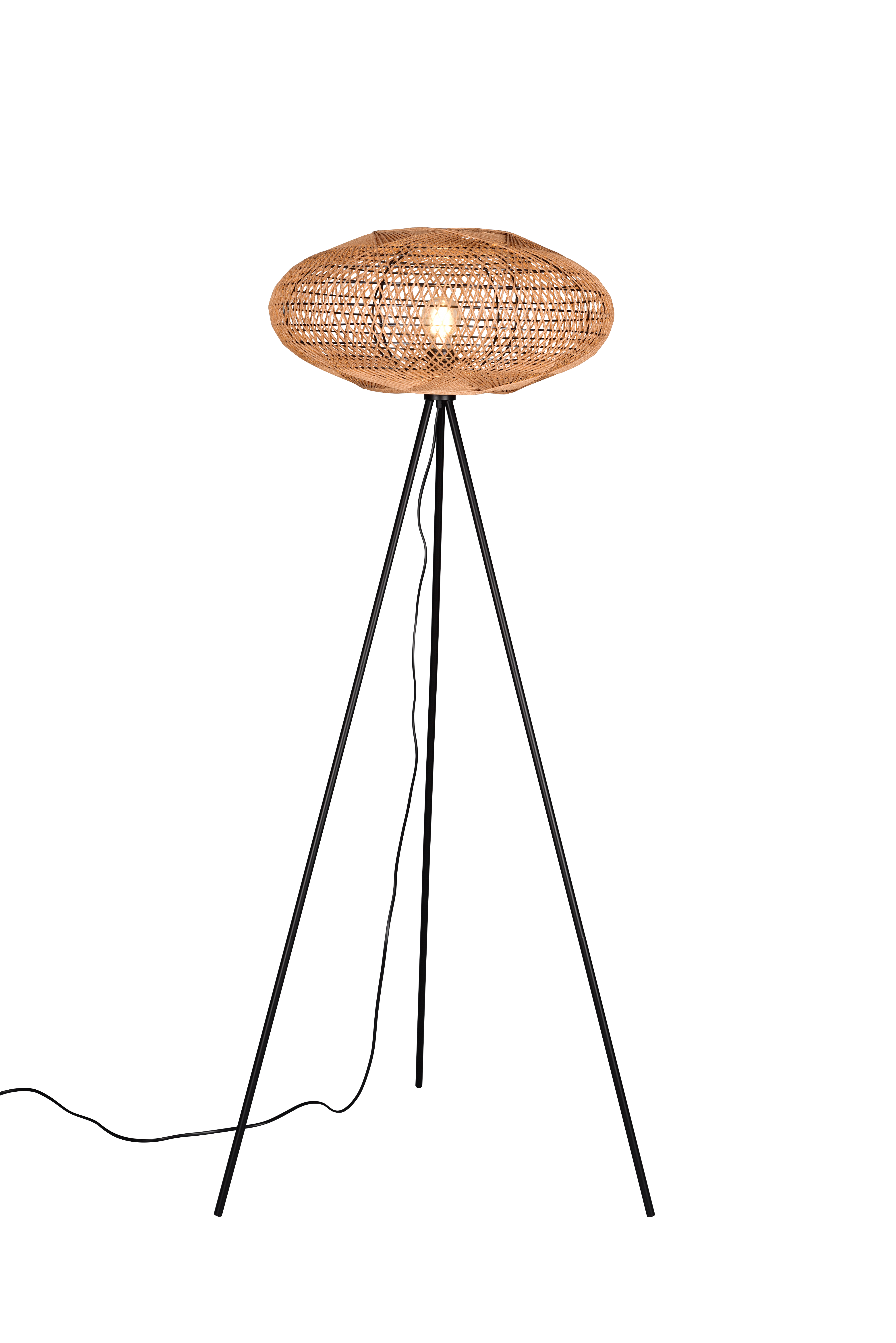 Stehleuchte Hedda - 1xE27, Sisalschirm, Höhe ca. 150 cm