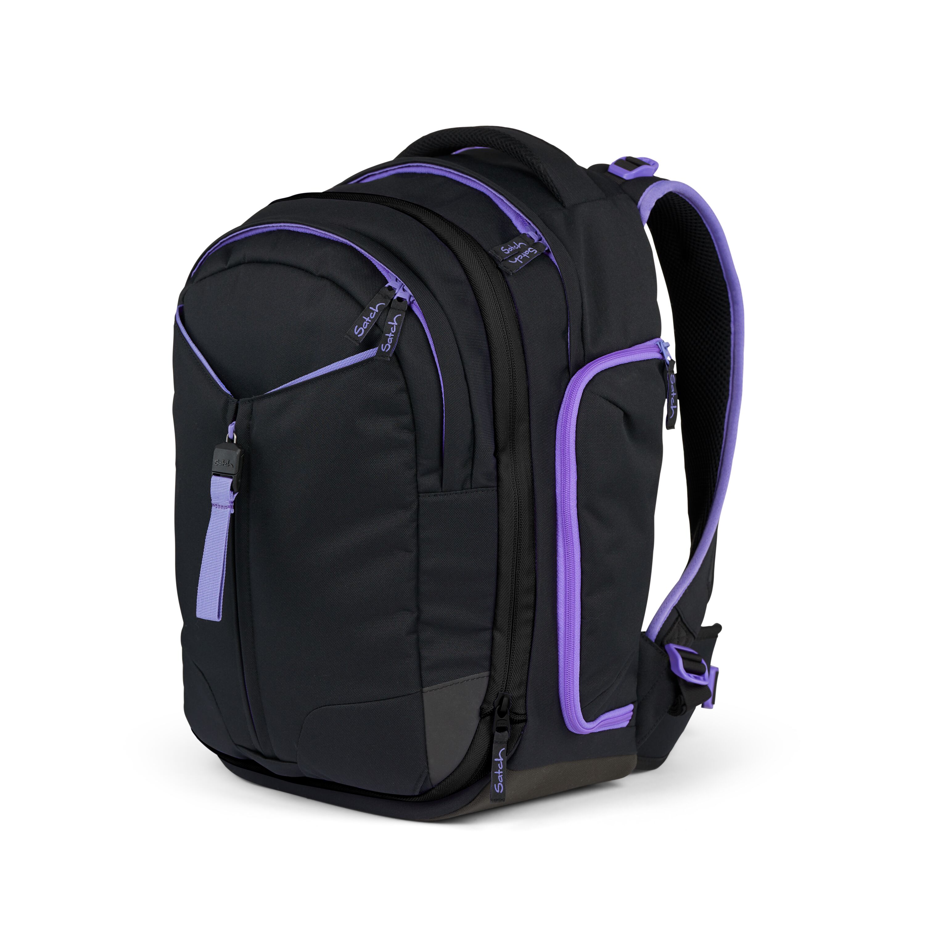 Schulrucksack Purple Phantom - schwarz