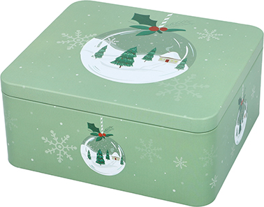 Gebäckdosenset Christmas Tree - groß, eckig,  Größe L+XL