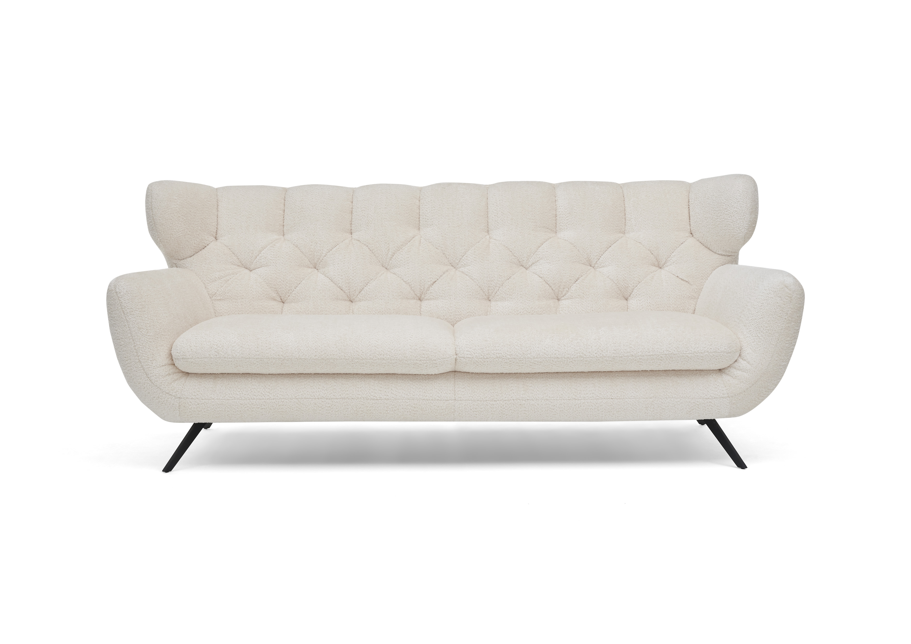 Sofa 3-sitzig, Stoff weiß - MyStyle 2137