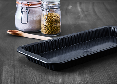 Tarteform Boden Emaille, 40 x17 cm, Premium Baking - Höhe 3 cm