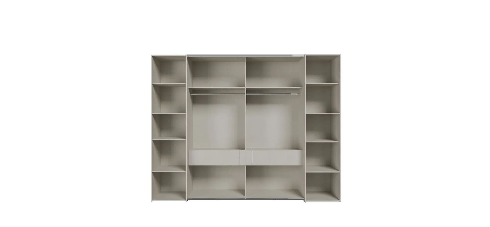 Schwebe-/Drehtürenschrank, Dekor sand - Fahda