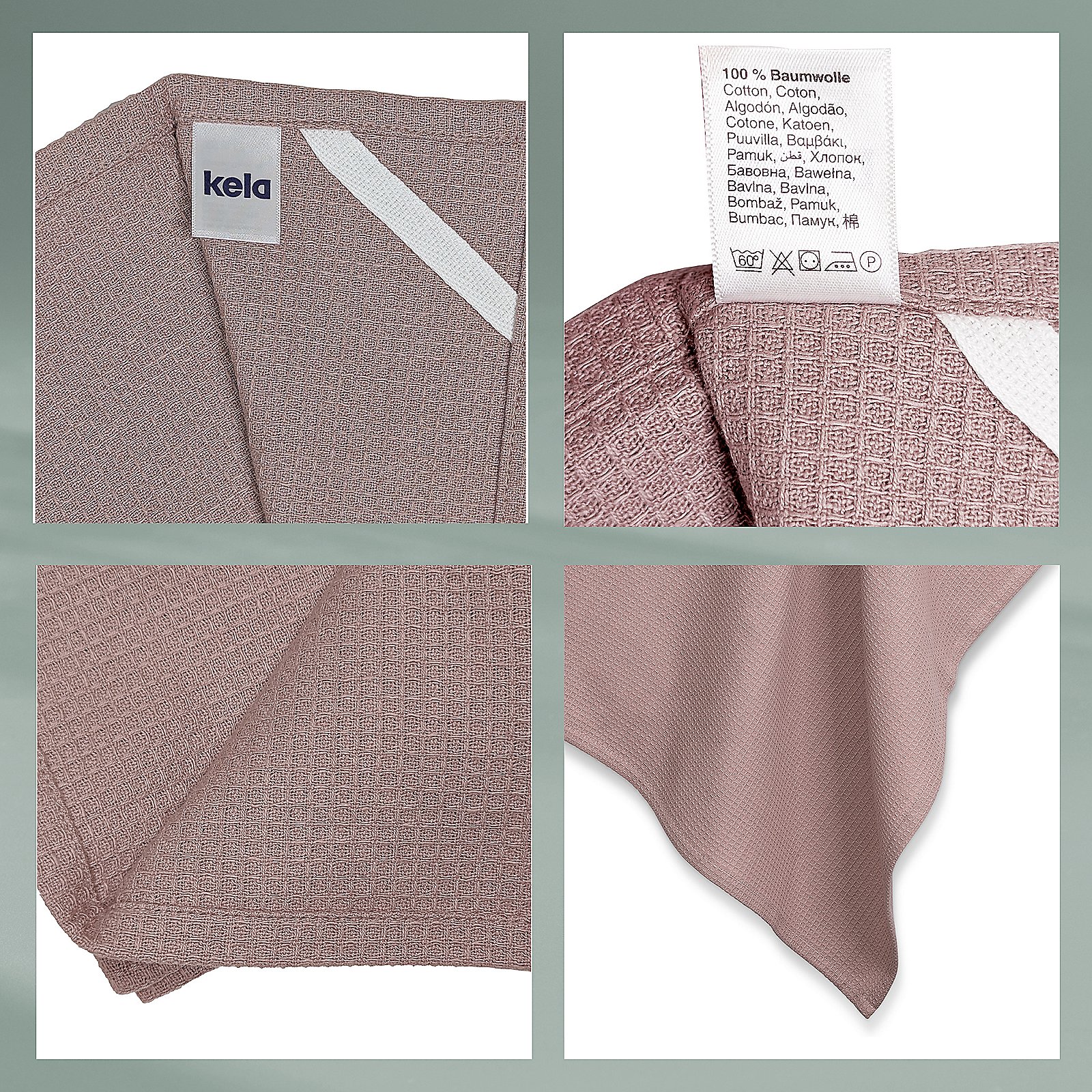 Geschirrtuch Tia 50x70 cm - 100%Baumwolle nougat