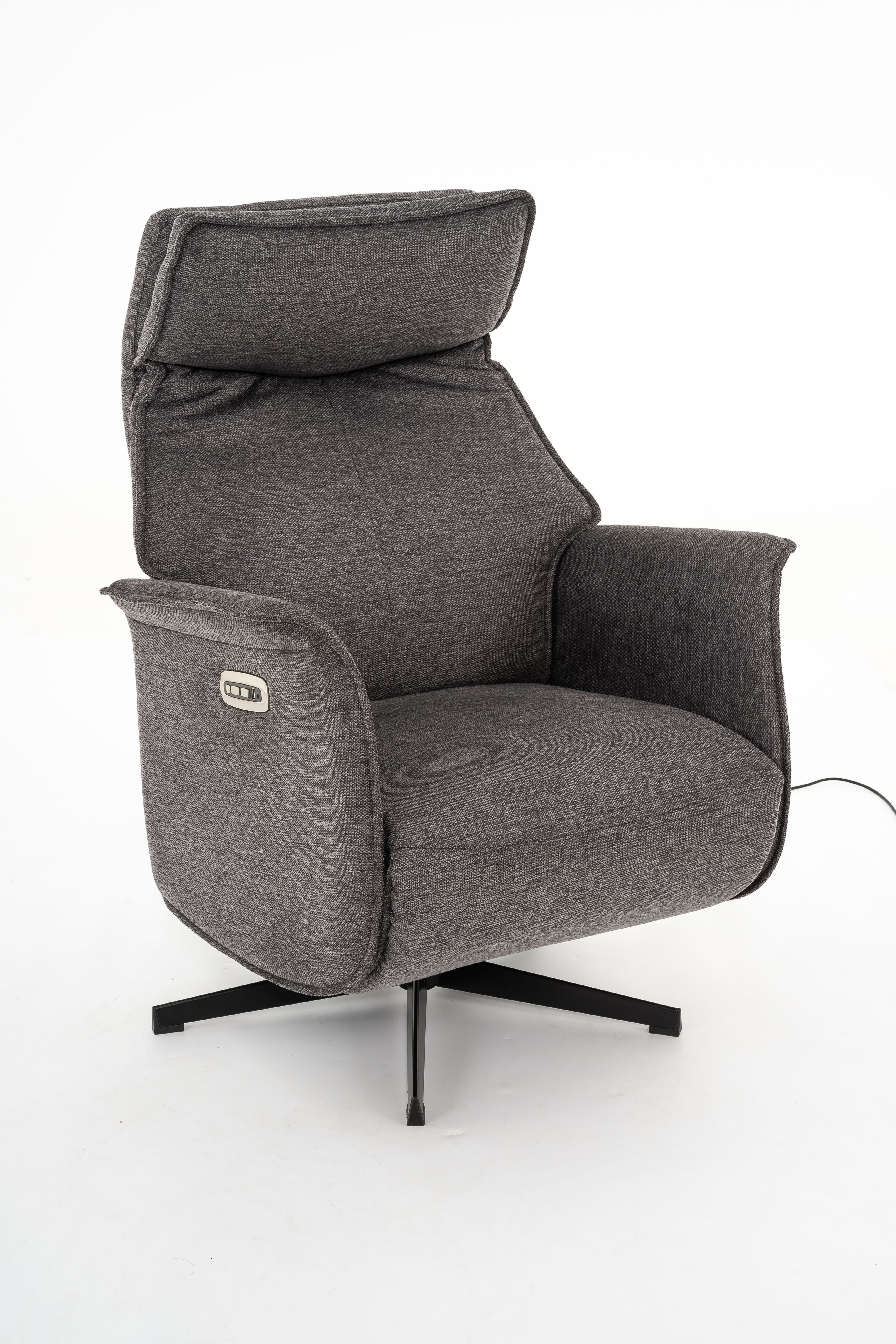 Relaxsessel, Stoff anthrazit - KS26 Fabrizia