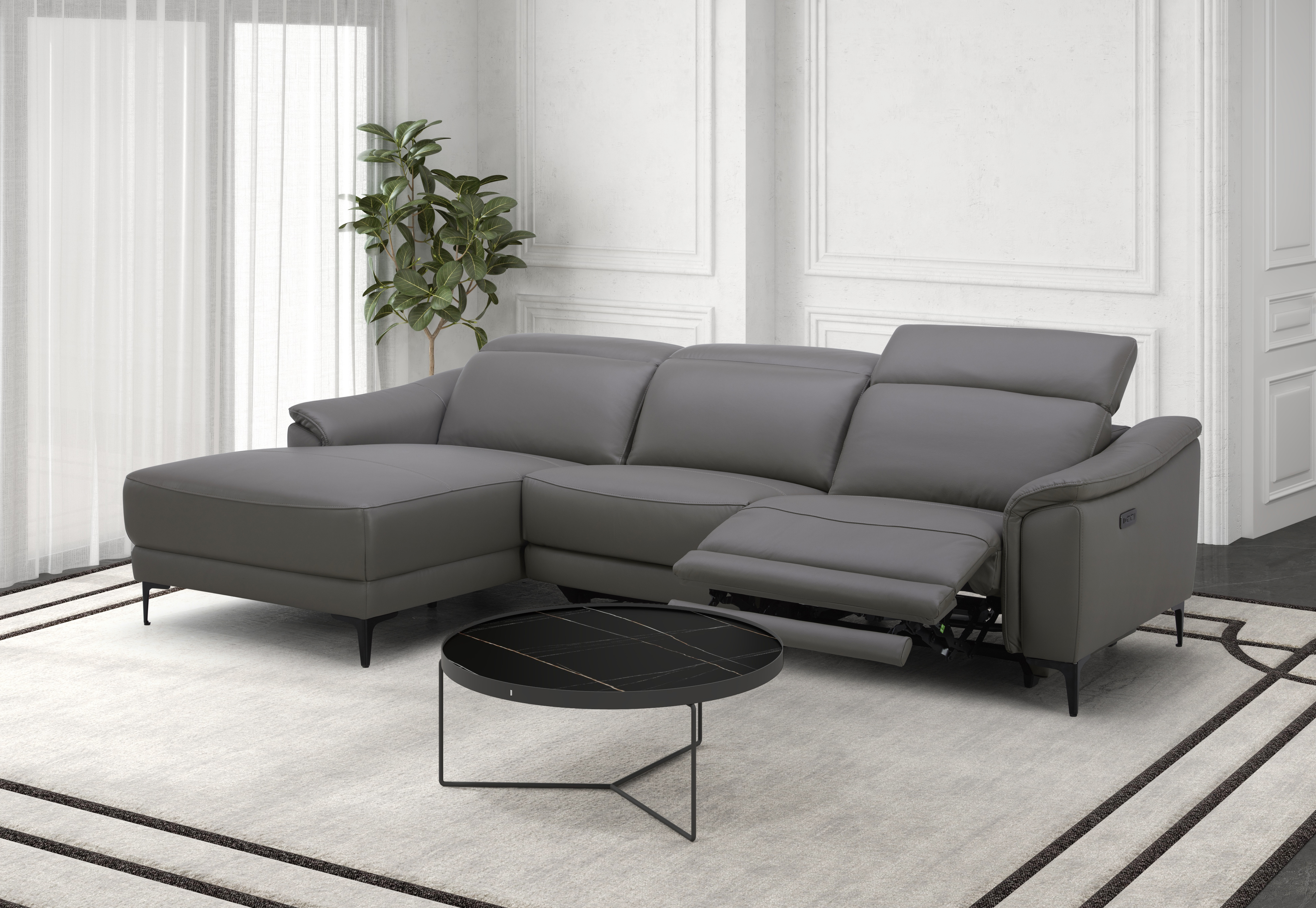 Ecksofa, dunkelgrau - MyStyle 2197