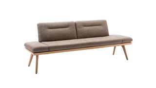 Solobank, Asteiche natur, Rasterbeschlag - Natura home Kamari