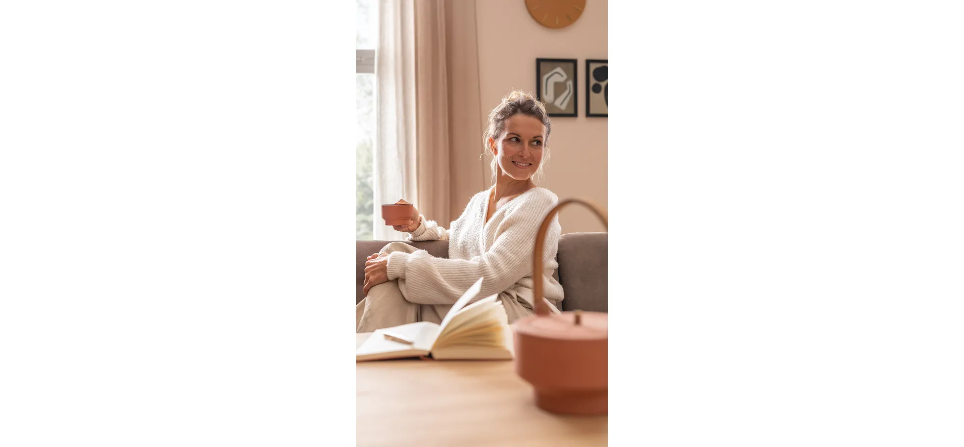 Solobank, Asteiche natur, Rasterbeschlag - Natura home Kamari