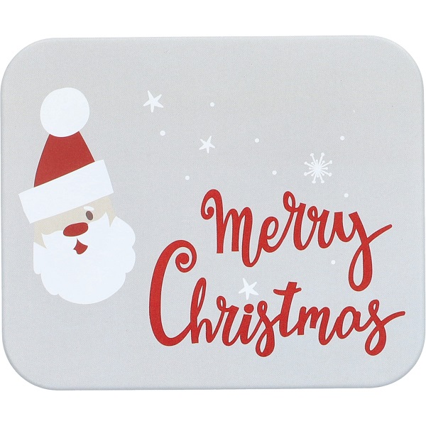 Gebäckdose Merry Christmas - grau, eckig,  Größe S