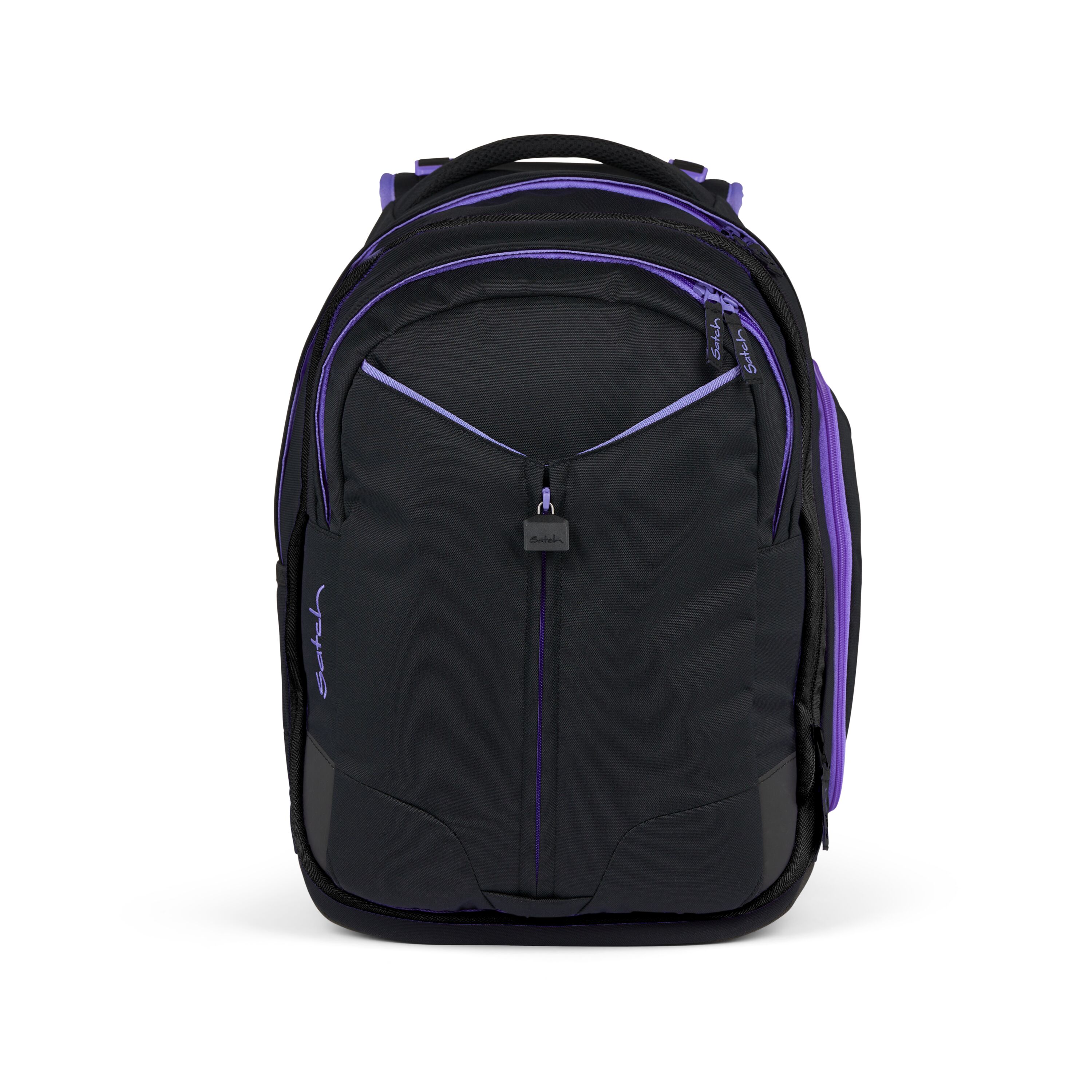 Schulrucksack Purple Phantom - schwarz