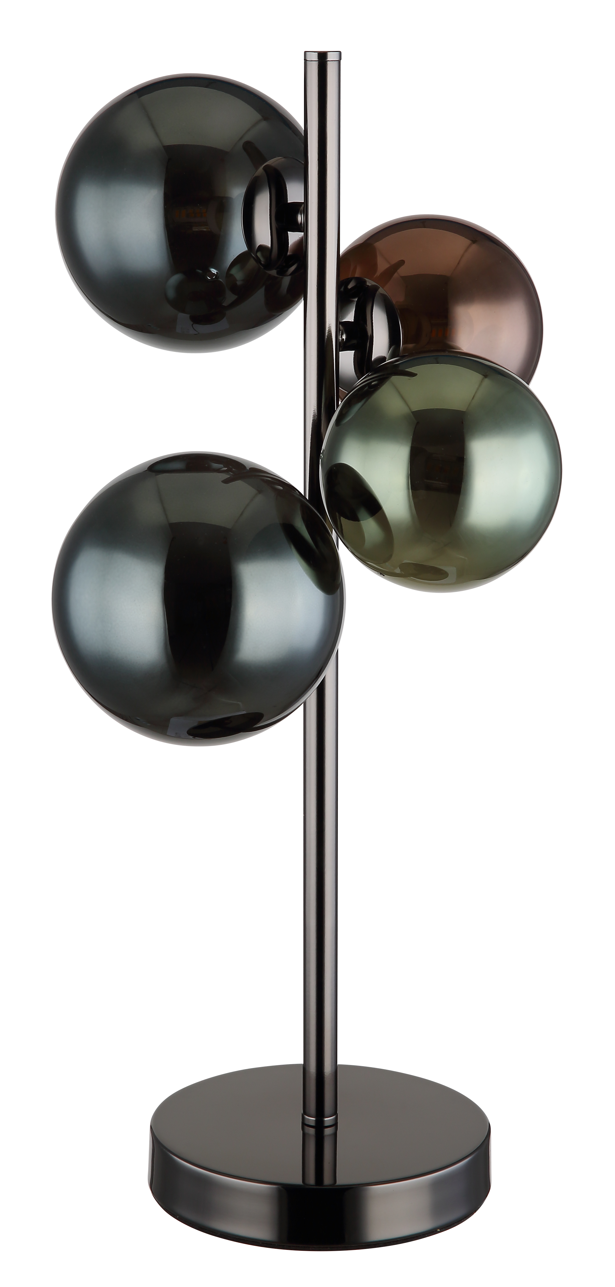 Tischleuchte RIHA - 4xLED, Metall grau, 23,7x19,3x48cm