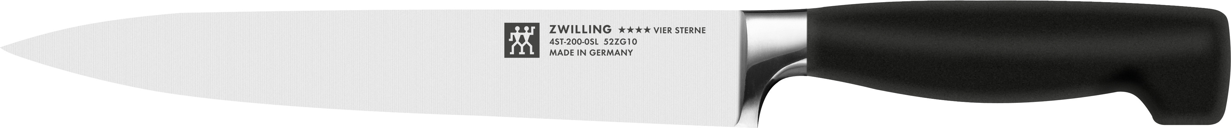 Fleischmesser 20 cm, Glattschliff  - Vier Sterne