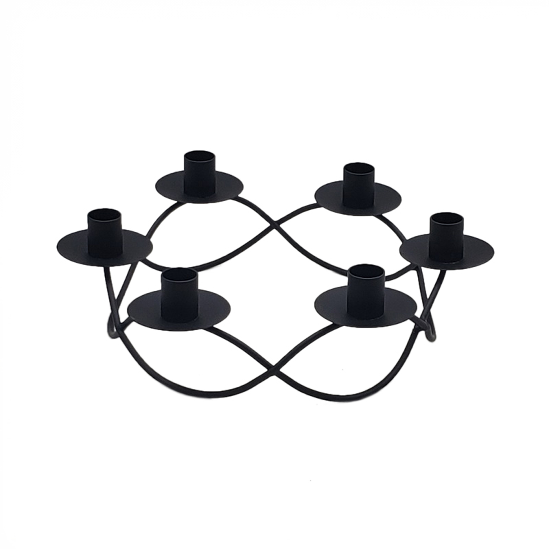 Kerzenleuchter - Tobol schwarz 31cm Ø 9,5h