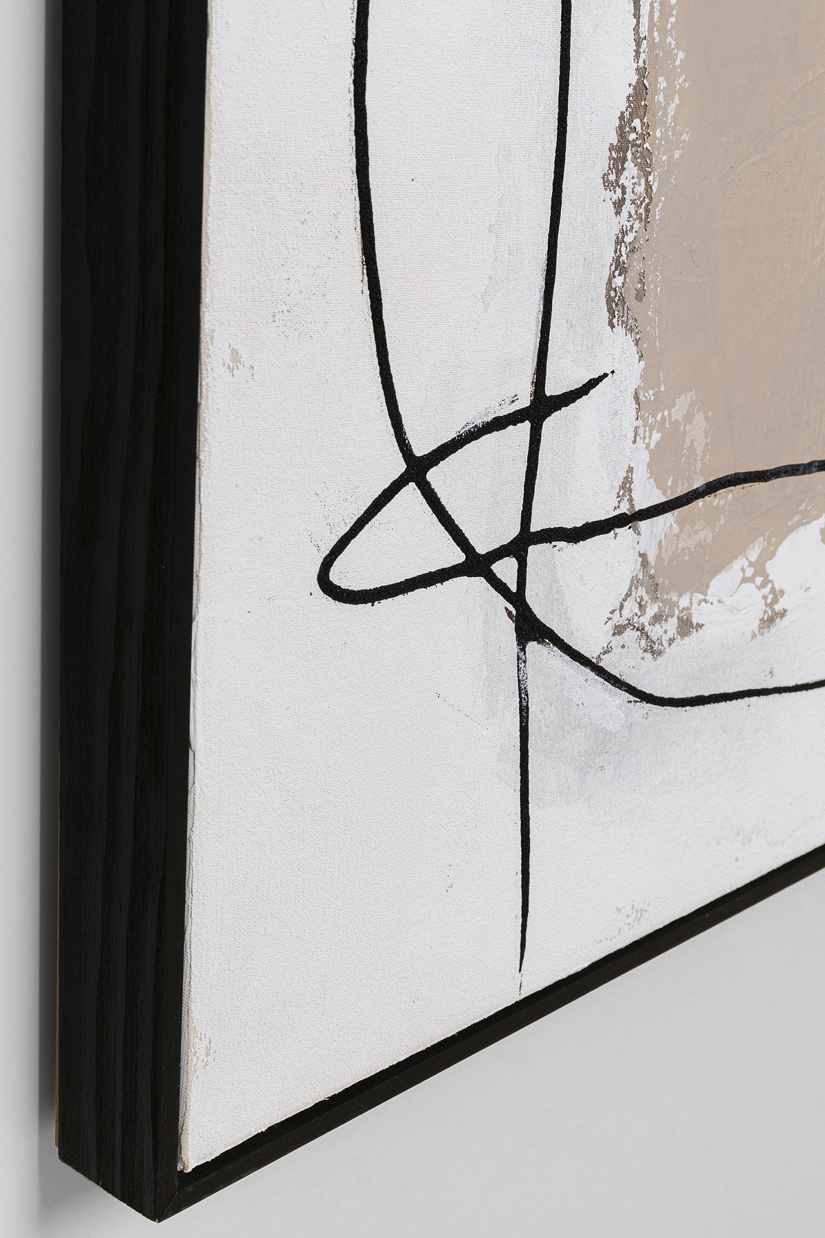 Gerahmtes Bild Dust Grau, Rahmen Massivholz - Bilder