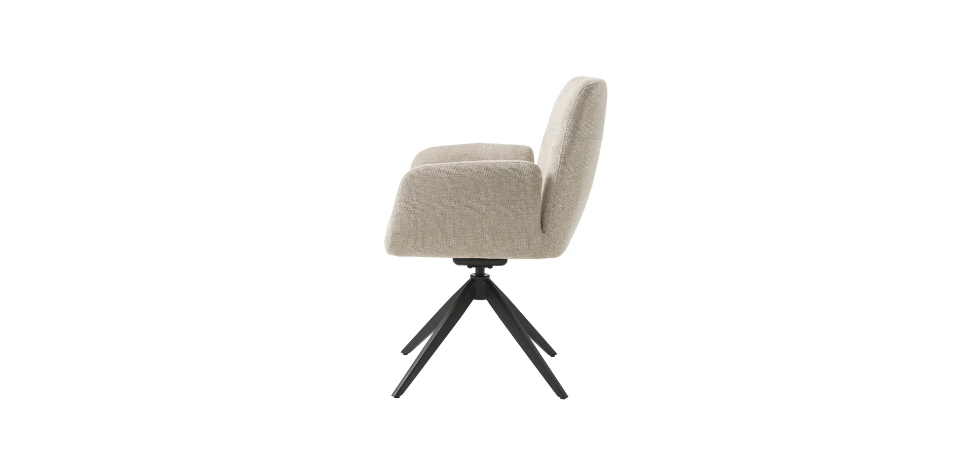 Armlehnstuhl, drehbar, Bouclé Sand - Ulima