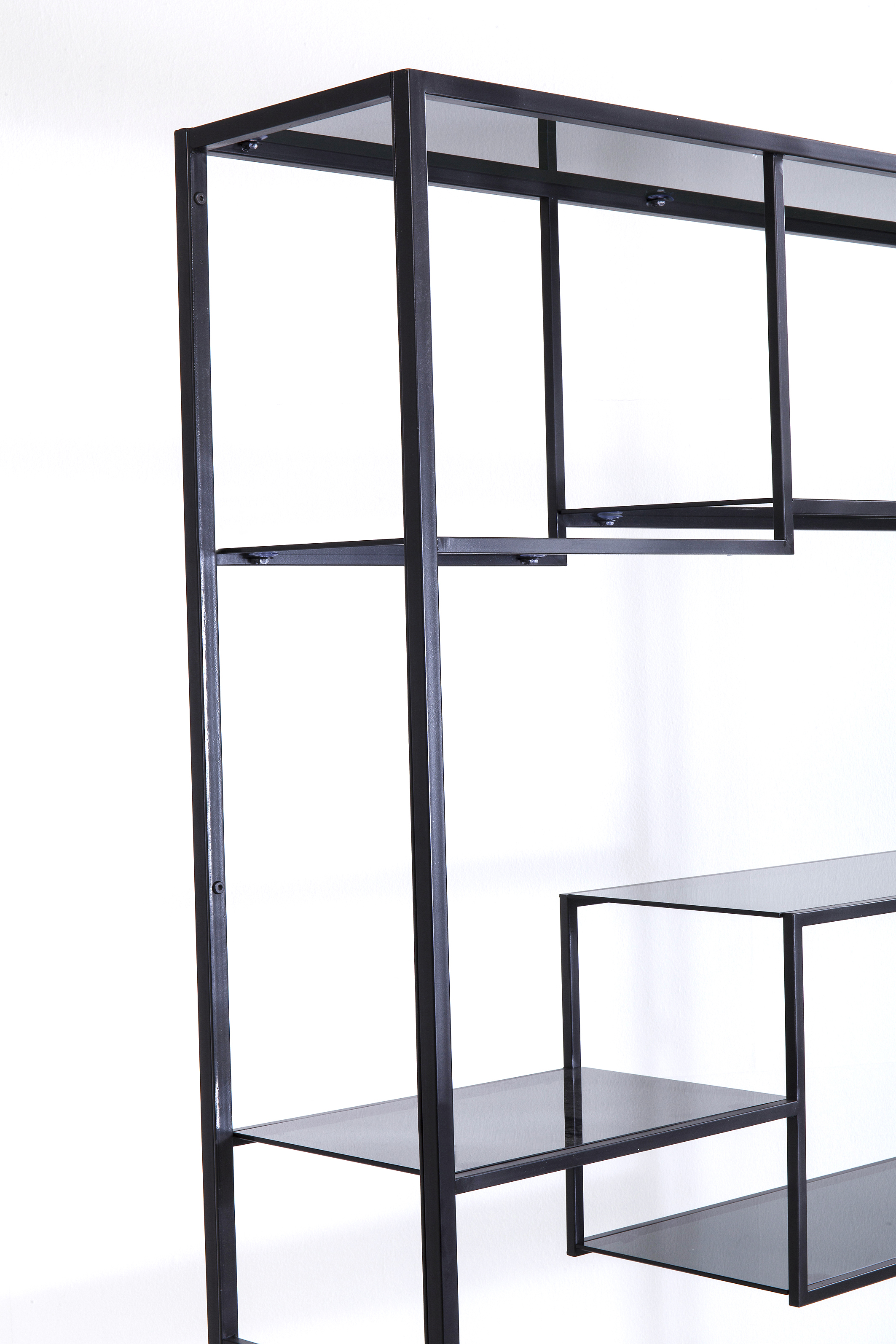 Regal Loft, schwarz, Rahmen Stahl  - Möbel