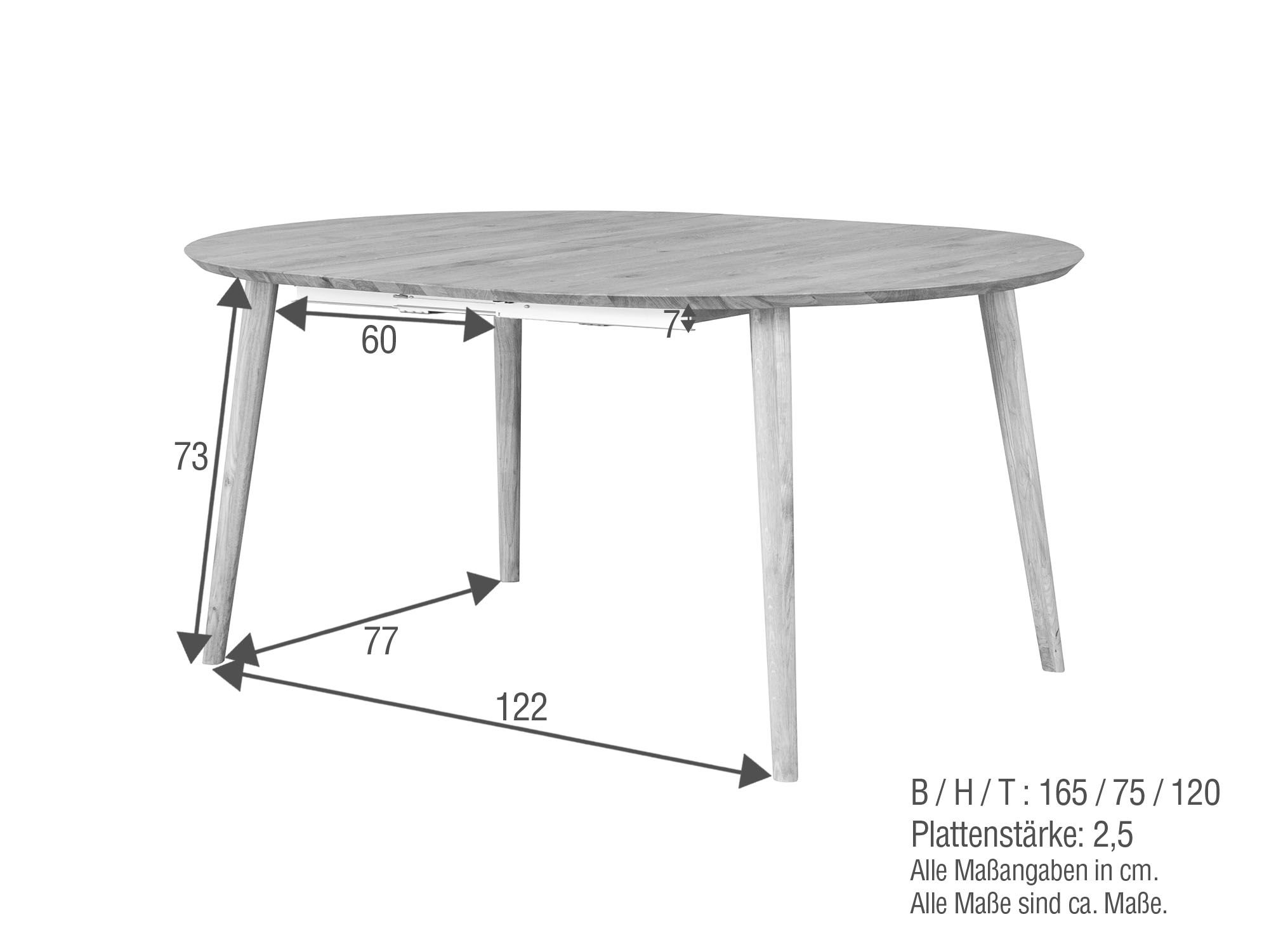 Tisch, Wildeiche - MyStyle 4020