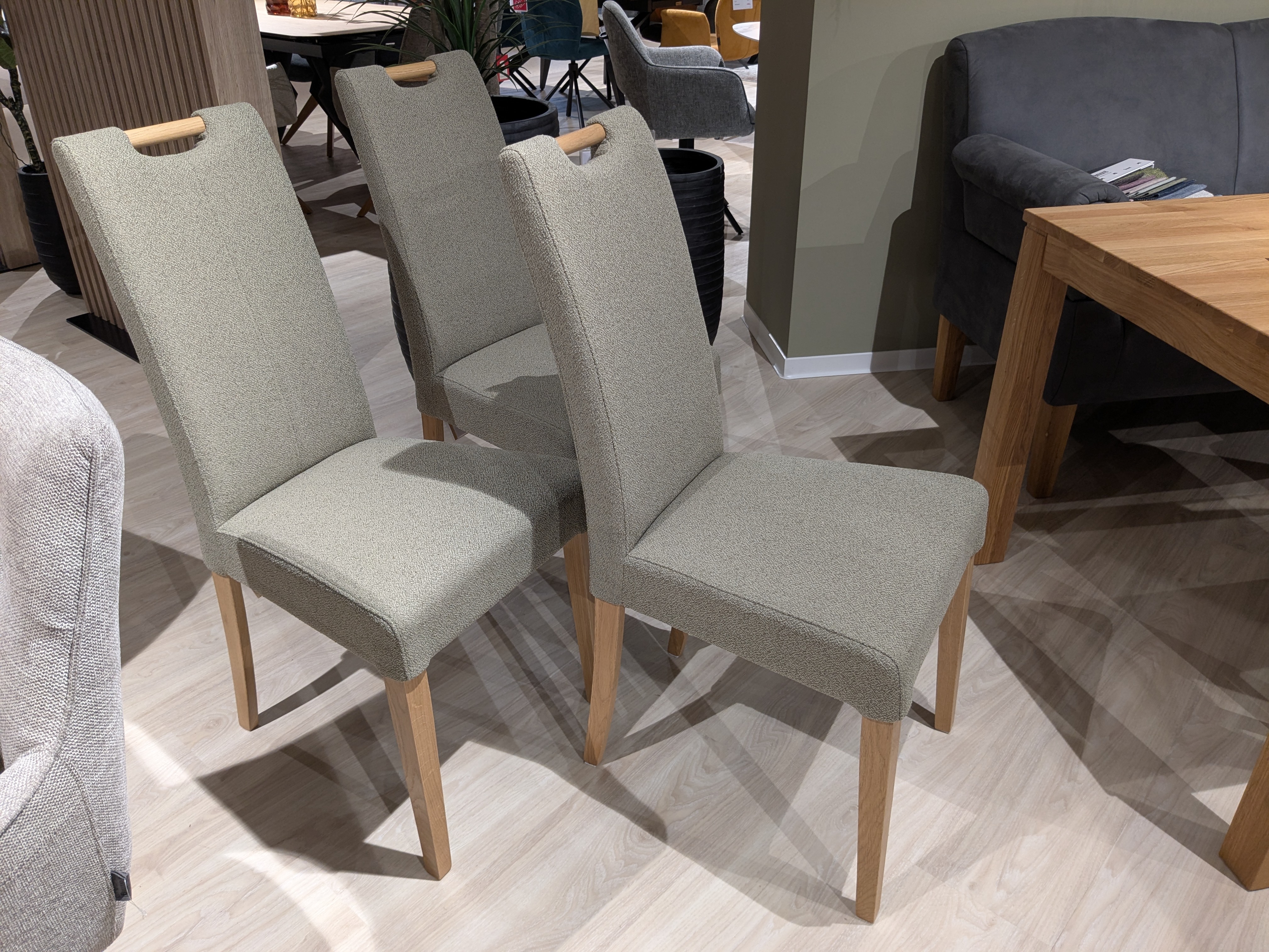 Stuhlsatz, 3-er Set, taupe green - Sitting Together _ S
