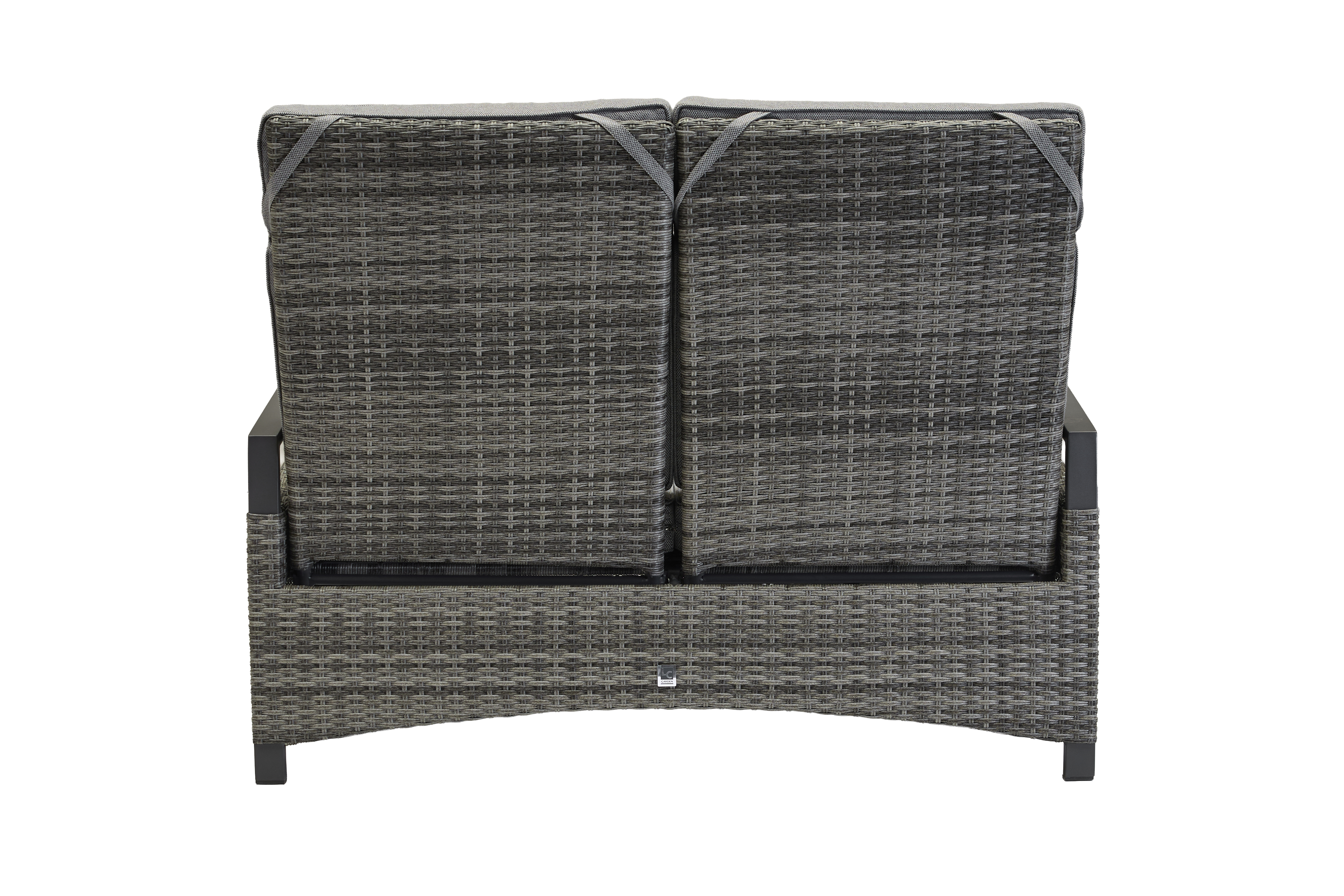 Living Sofa 2-Sitzer, Geflecht anthrazit - Keramo-Vivera