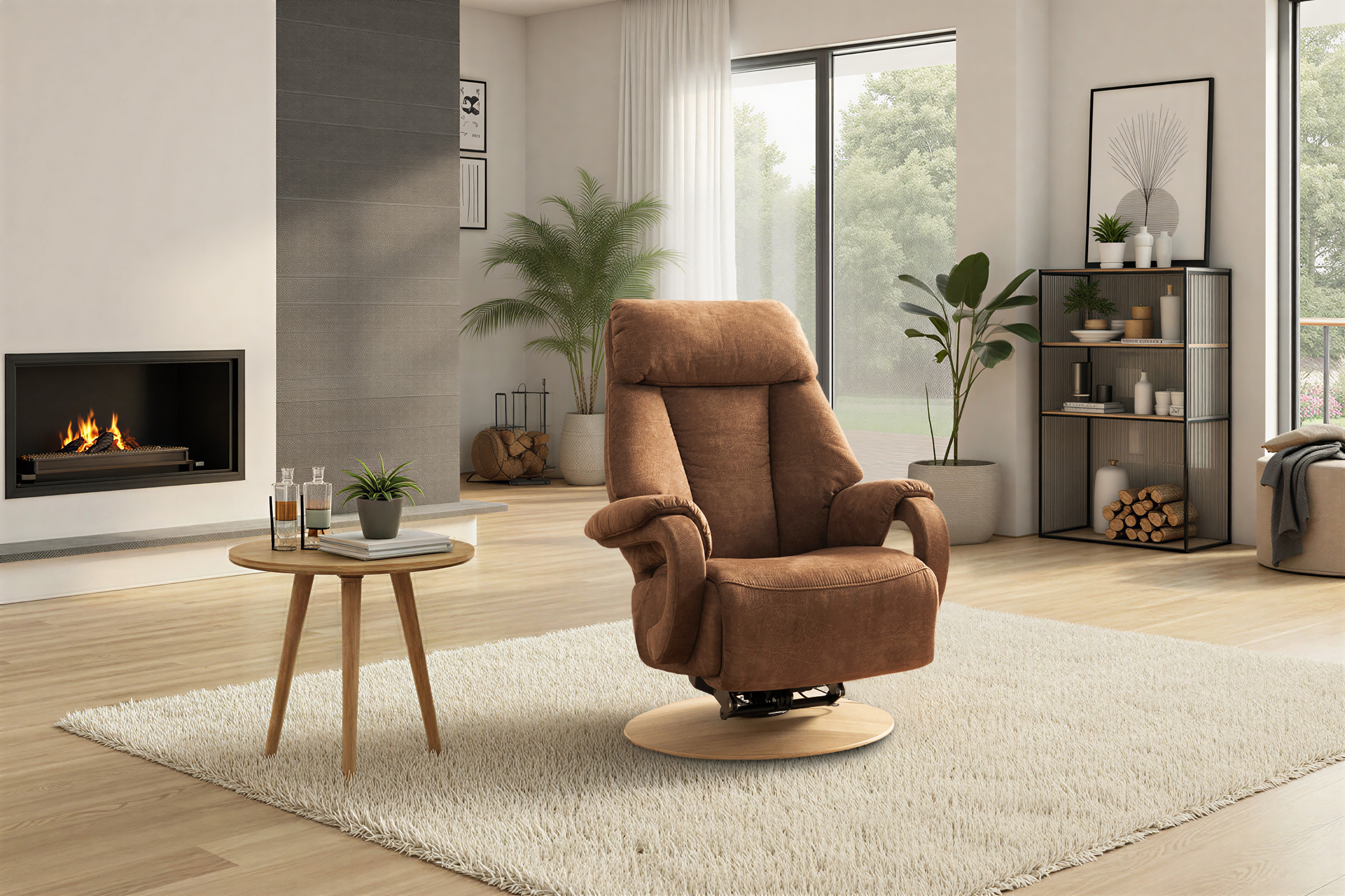 Drehsessel, cognac - LS26 Apostolo Lazyline