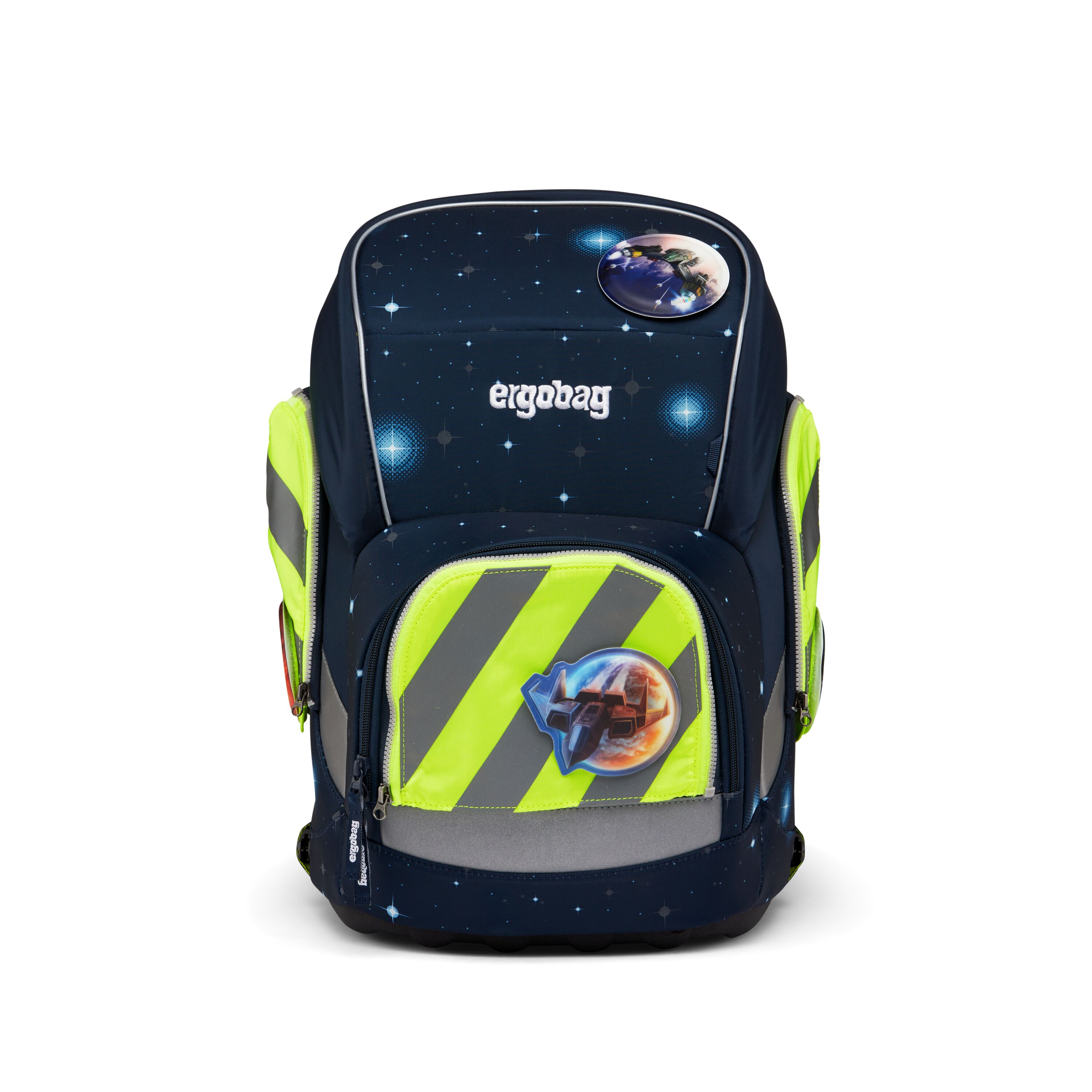 ergobag Sicherheitsset, gelb - fluo zip mit reflektorstreifen
