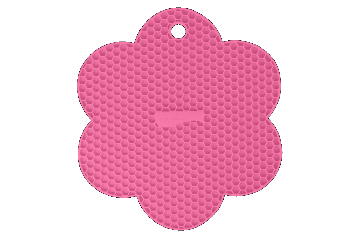 Waben-Untersetzer Blume - pink