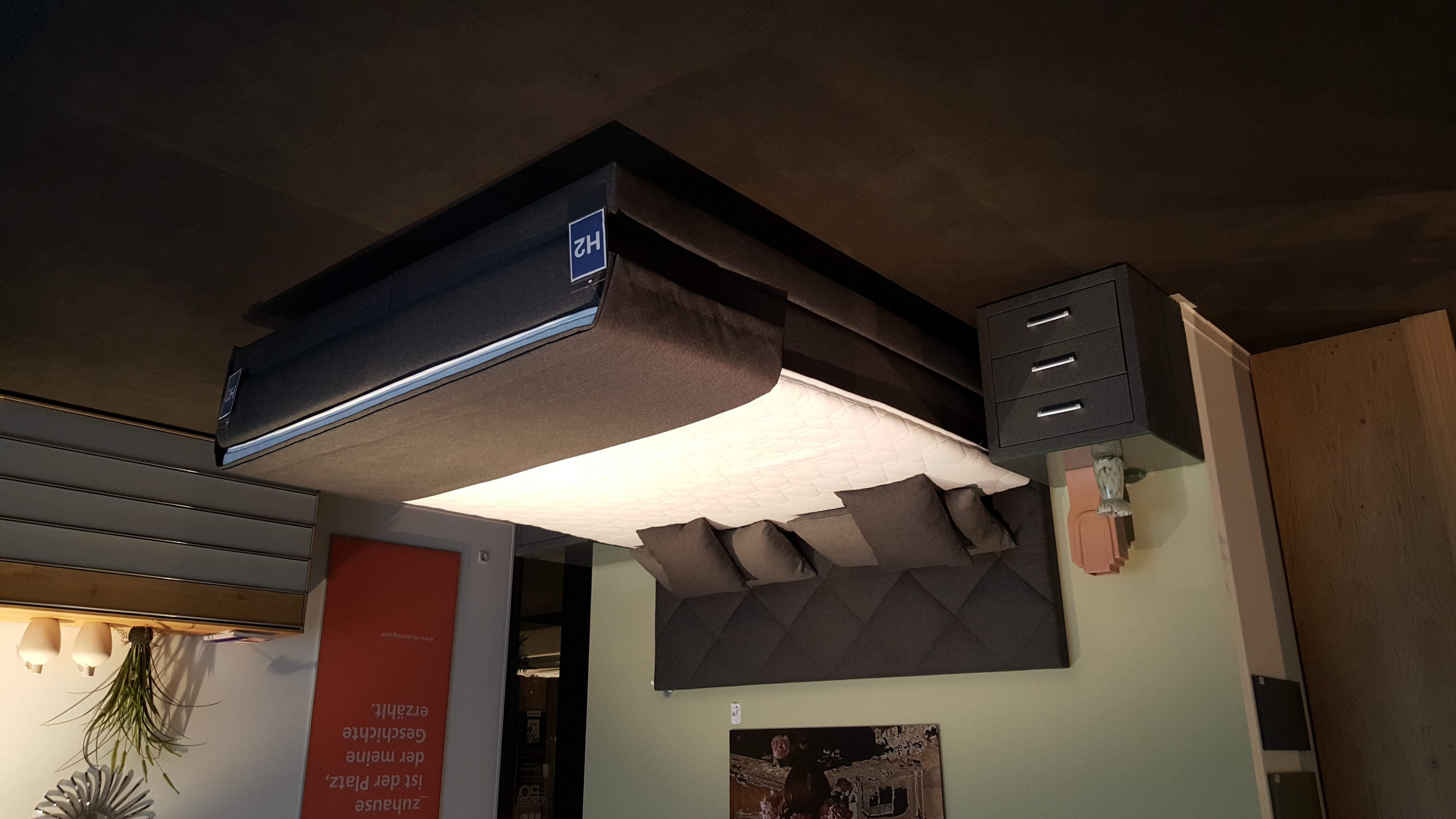 Boxspringbett, Kopfteil Rautensteppung - MR Elias